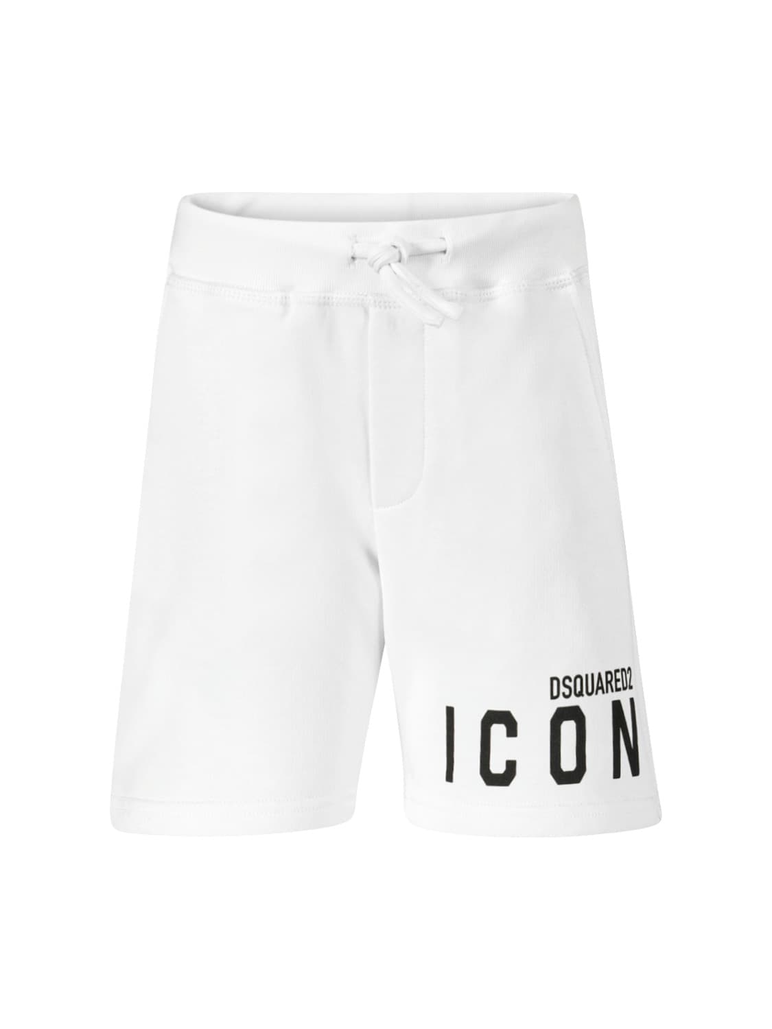 DSQUARED2 Kids Shorts White in White 1674658899-6702835522-1.jpg | NICKIS.com