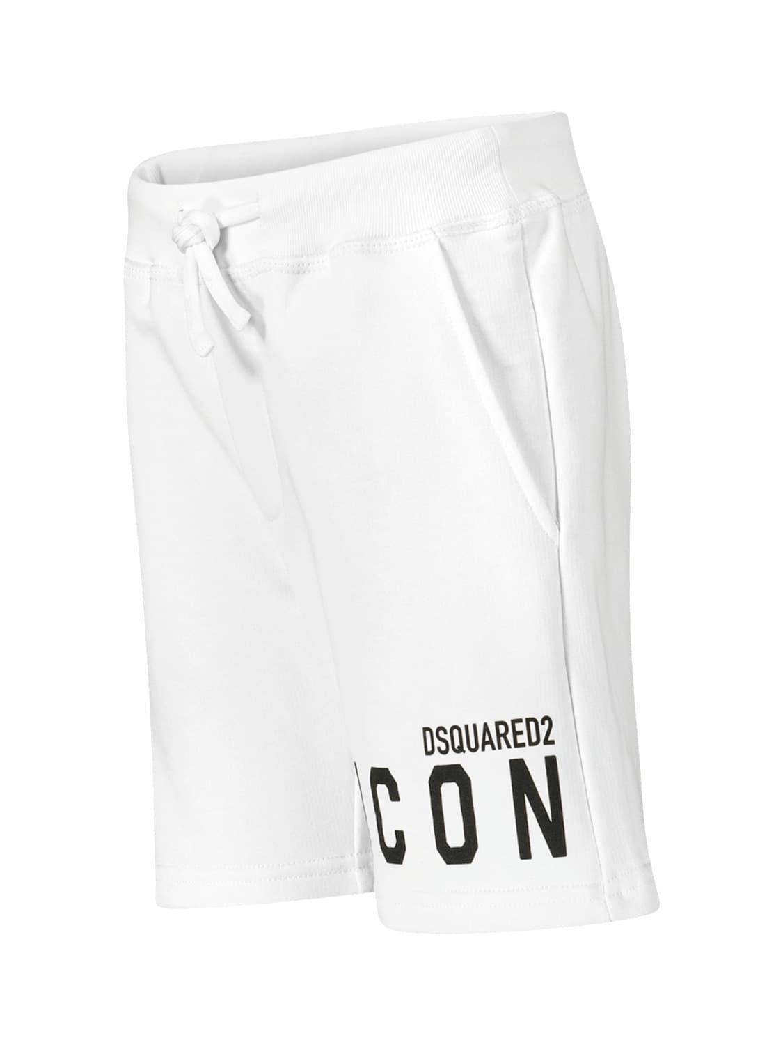 DSQUARED2 Kids Shorts White in White 1674658900-6702835522-4.jpg | NICKIS.com