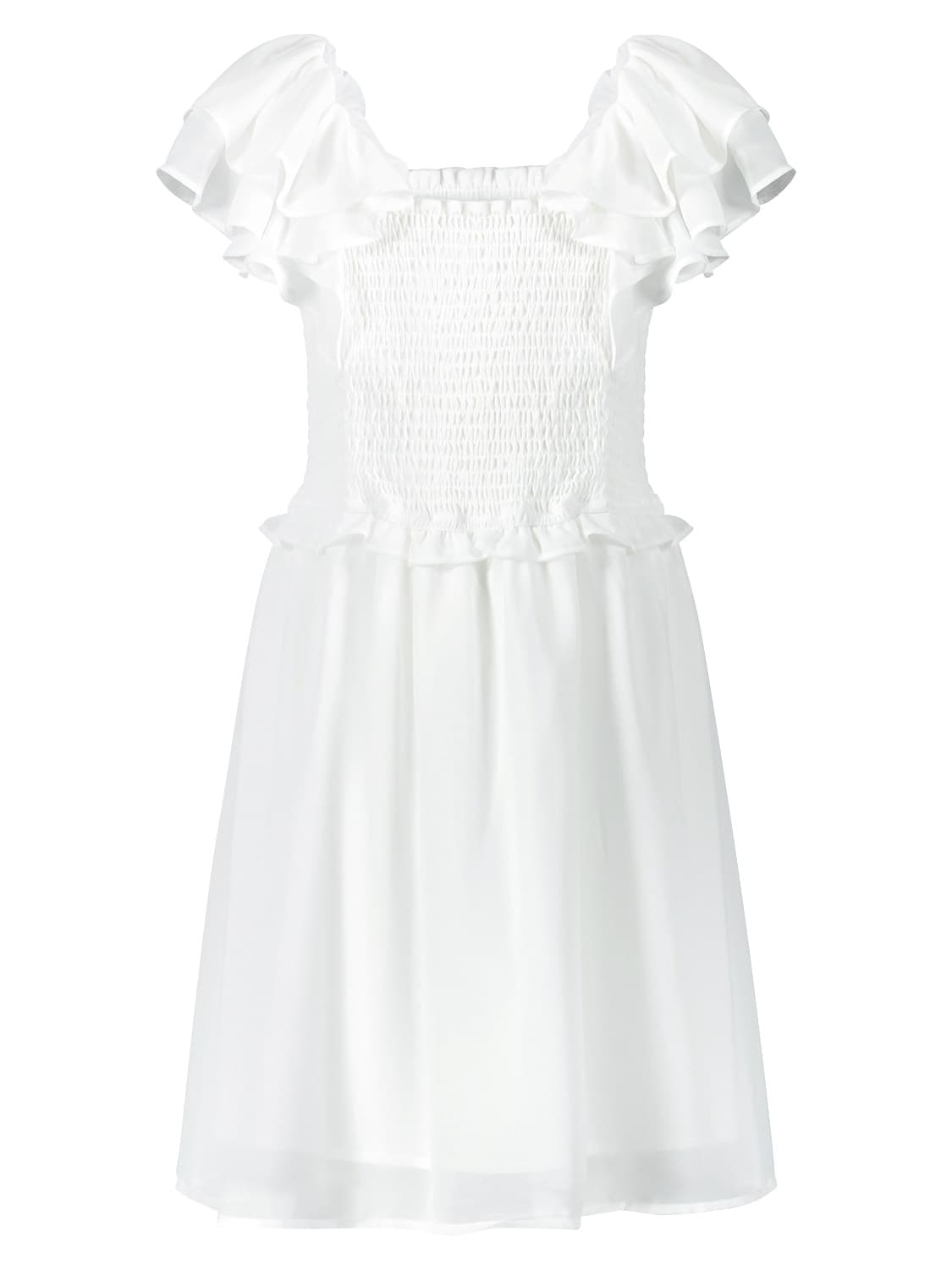 DESIGNERS, REMIX GIRLS Kids dress Sanremo White in White 1675084199-6705315726-1.jpg | NICKIS.com