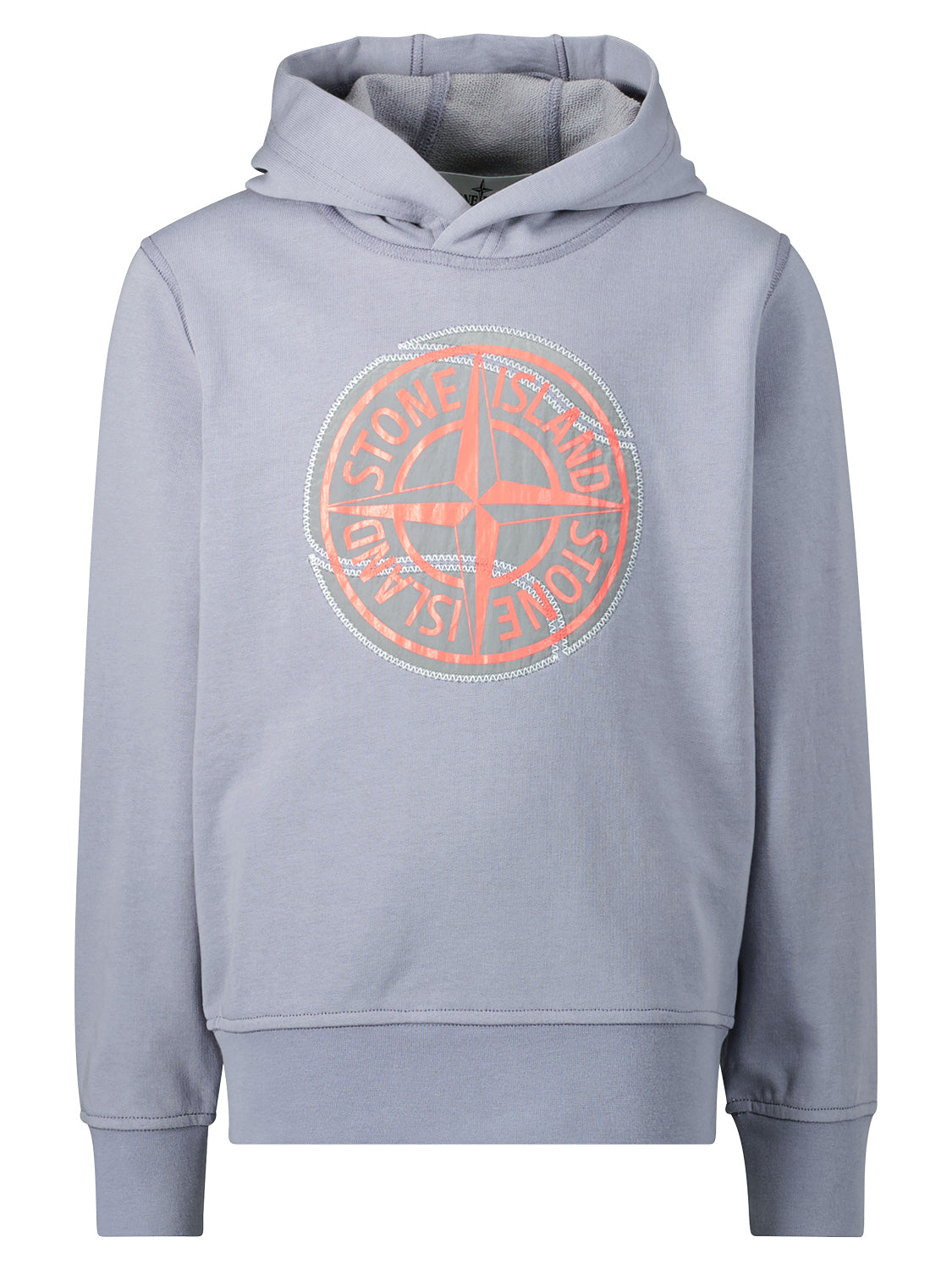 STONE ISLAND JUNIOR Kids hoodie Grey in Grey 1678463750-6706499462-1.jpg | NICKIS.com