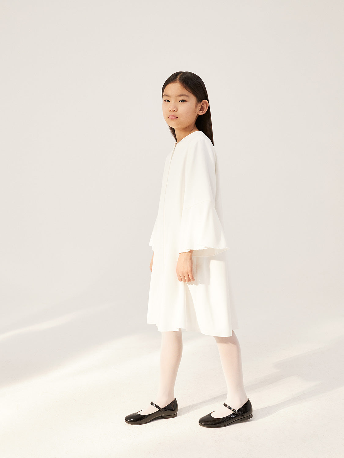 Il Gufo Kids dress White in White 1680796681-6703726036-2.jpg | NICKIS.com