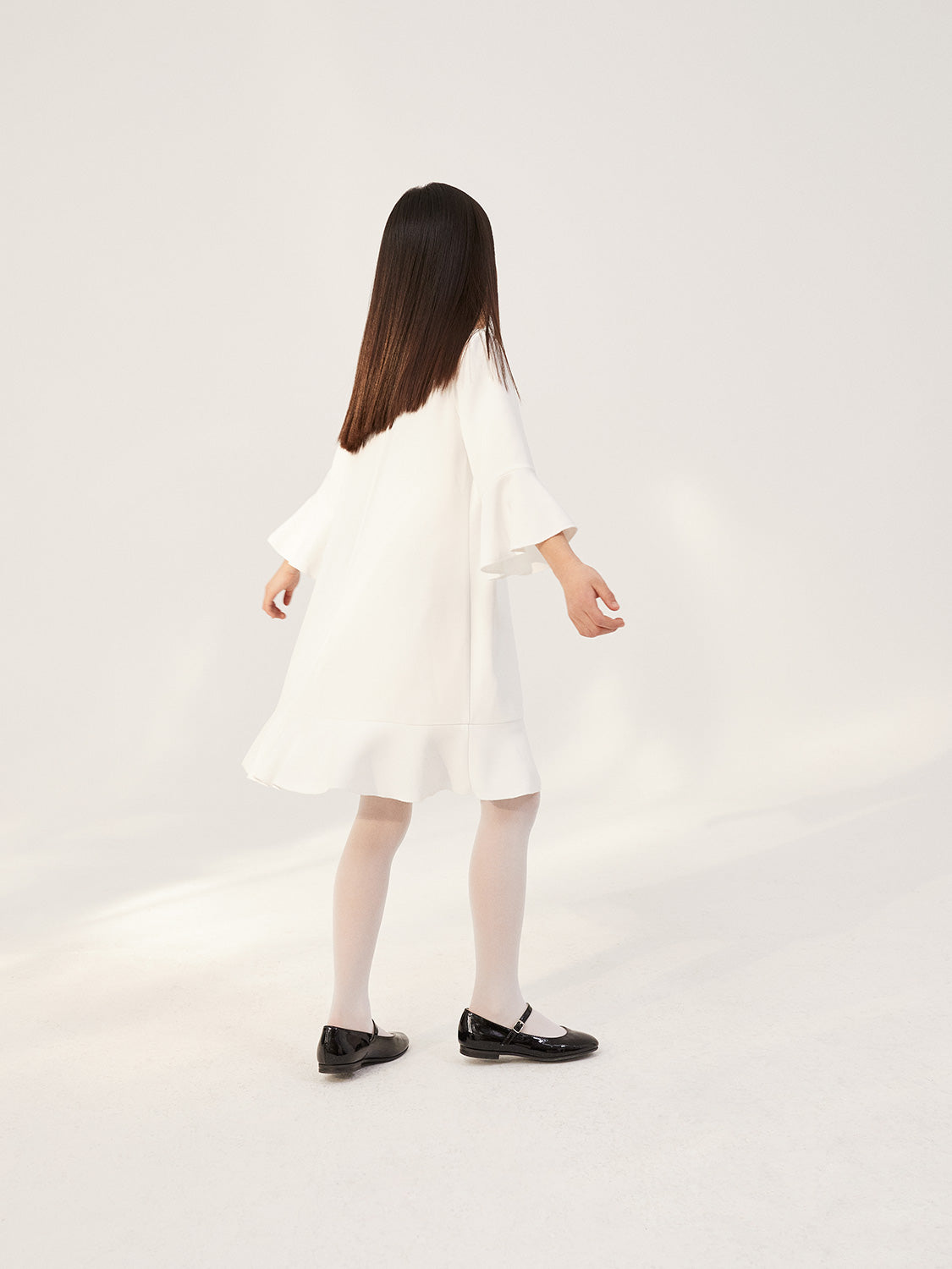 Il Gufo Kids dress White in White 1680796681-6703726036-3.jpg | NICKIS.com