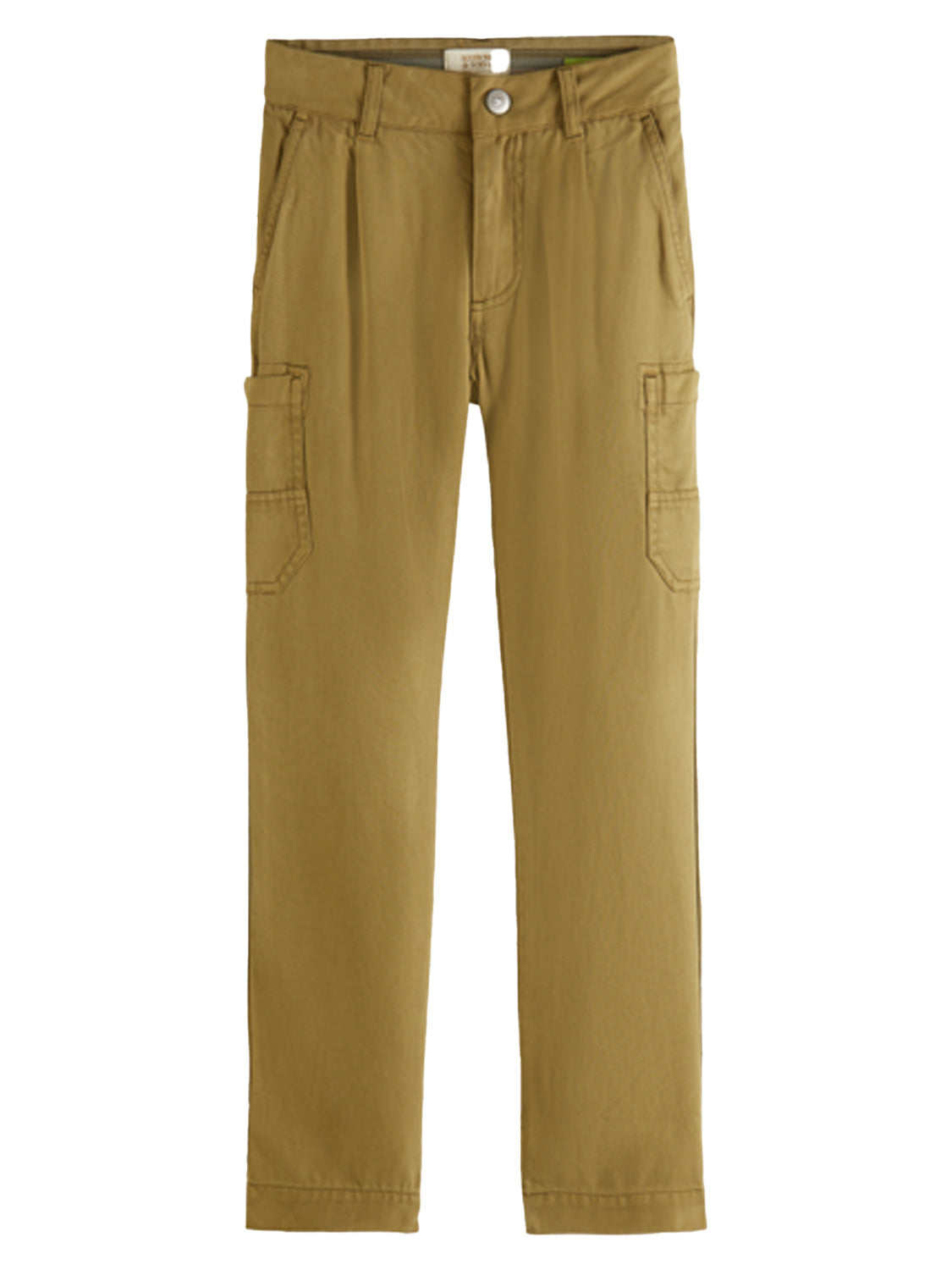 Scotch & Soda Kids Cargo Trousers Relaxed slim cargo Brown in Brown 1682330995-6700984569-1.jpg | NICKIS.com