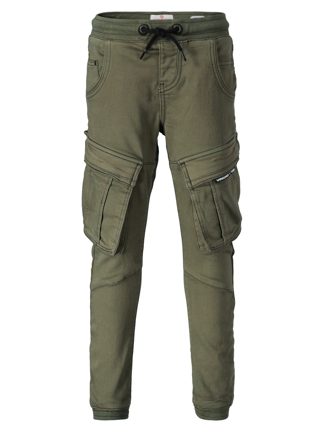 Vingino Kids Cargo Trousers Carlos Olive Green in Olive Green 1684834507-6803670670-1.jpg | NICKIS.com