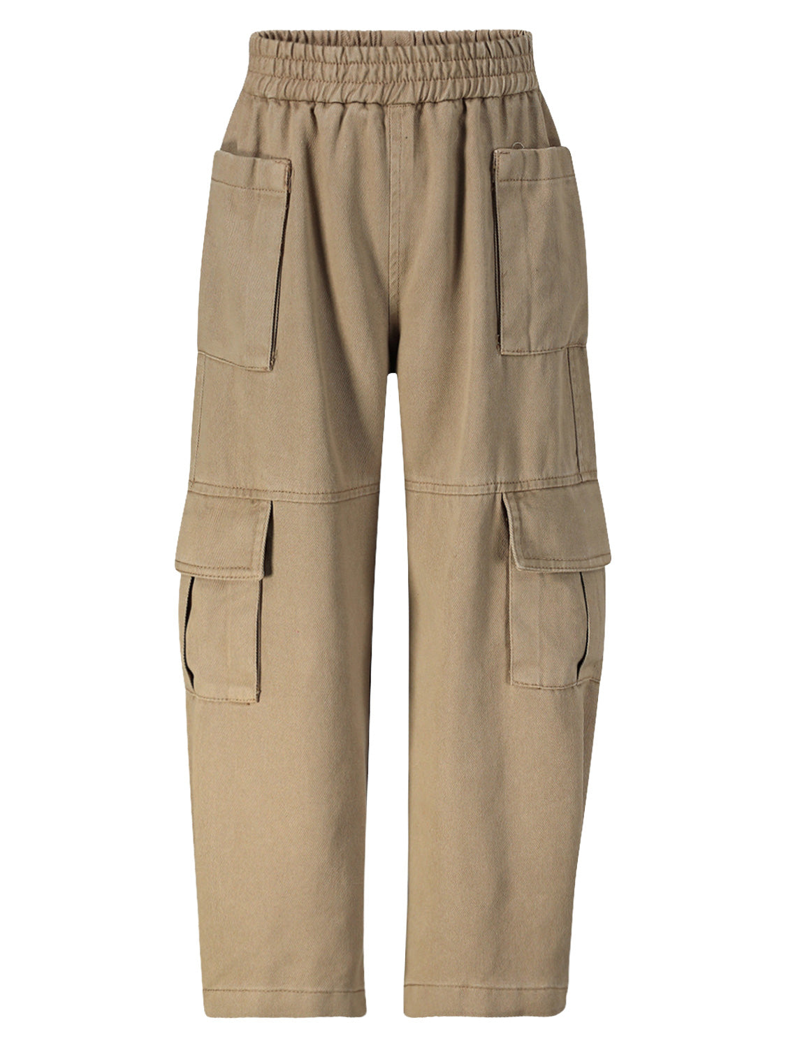 Monnalisa Kids Cargo Trousers Beige in Beige 1685968607-6804400073-1.jpg | NICKIS.com