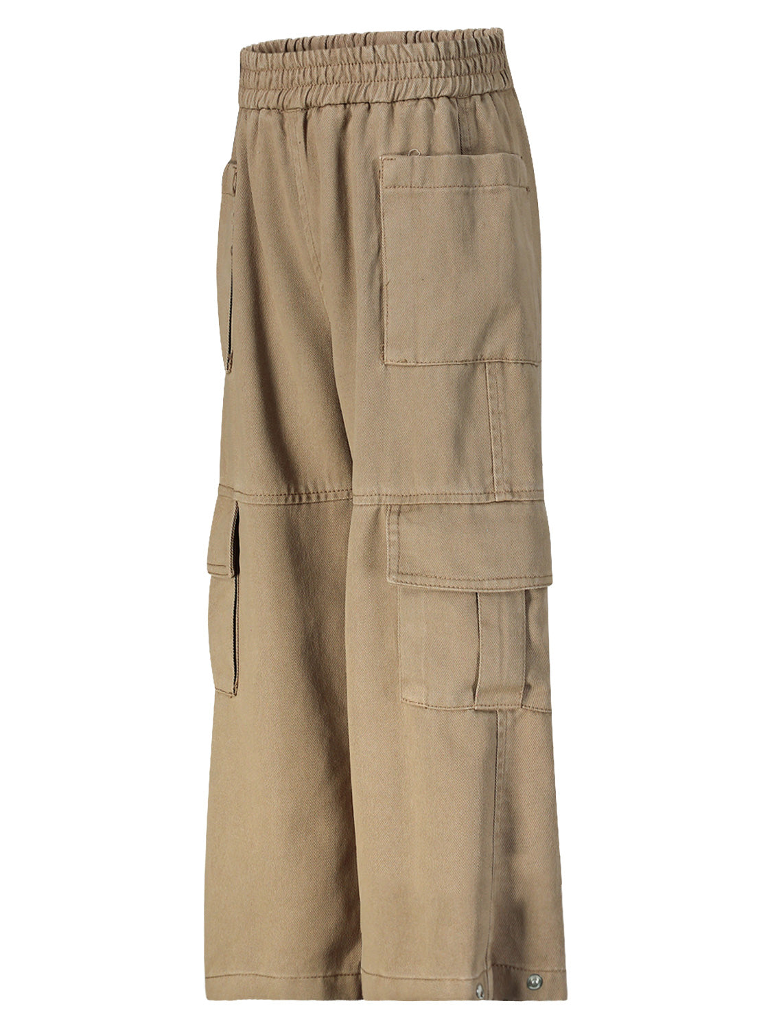 Monnalisa Kids Cargo Trousers Beige in Beige 1685968608-6804400073-5.jpg | NICKIS.com