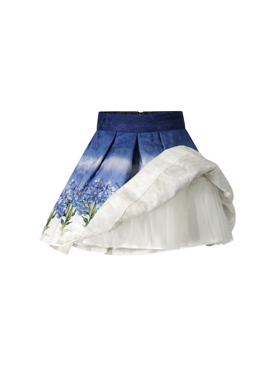 Monnalisa Kids skirt Blue in Blue 1686153493-6801400257-4.jpg | NICKIS.com