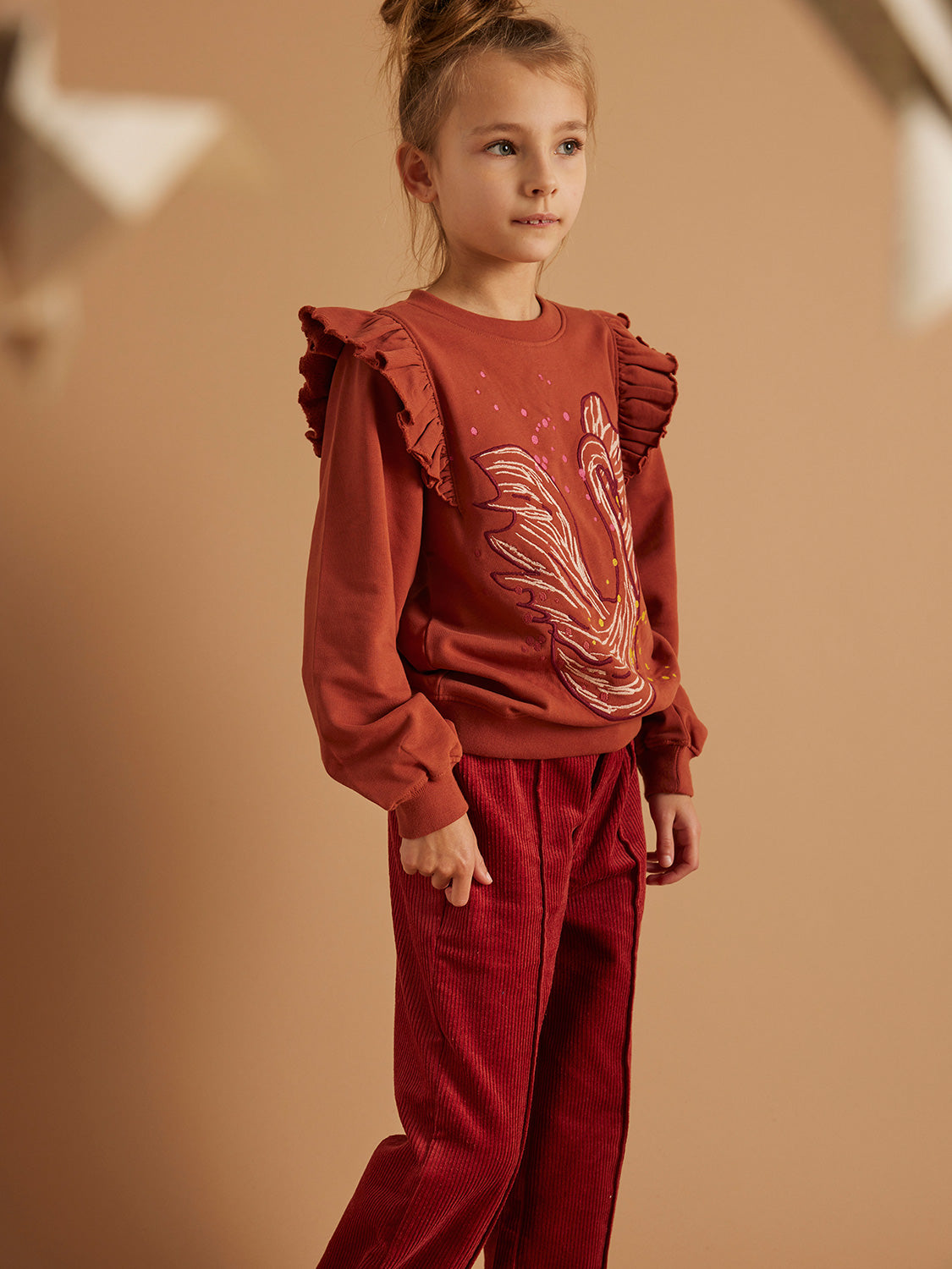 Soft Gallery Kids Sweatshirt Milas Brown in Brown 1686661507-6801745888-3.jpg | NICKIS.com