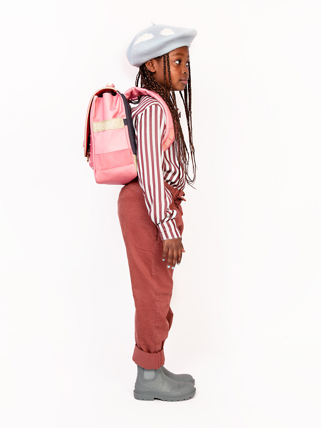 Jeune Premier Kids Satchels Midi Ballerina Fuchsia in Fuchsia 1688400501-6801068601-9.jpg | NICKIS.com