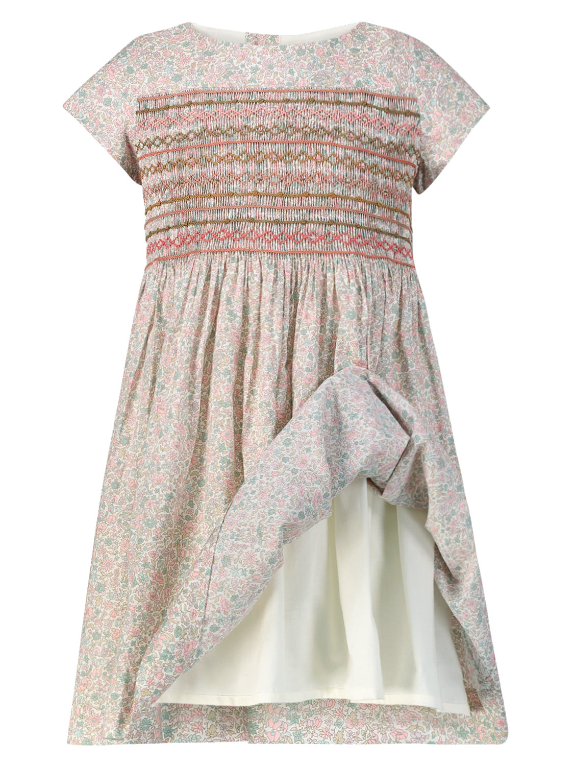 Bonpoint Kids dress Duchesse Multicoloured in Multicoloured 1688481094-6801804433-5.jpg | NICKIS.com