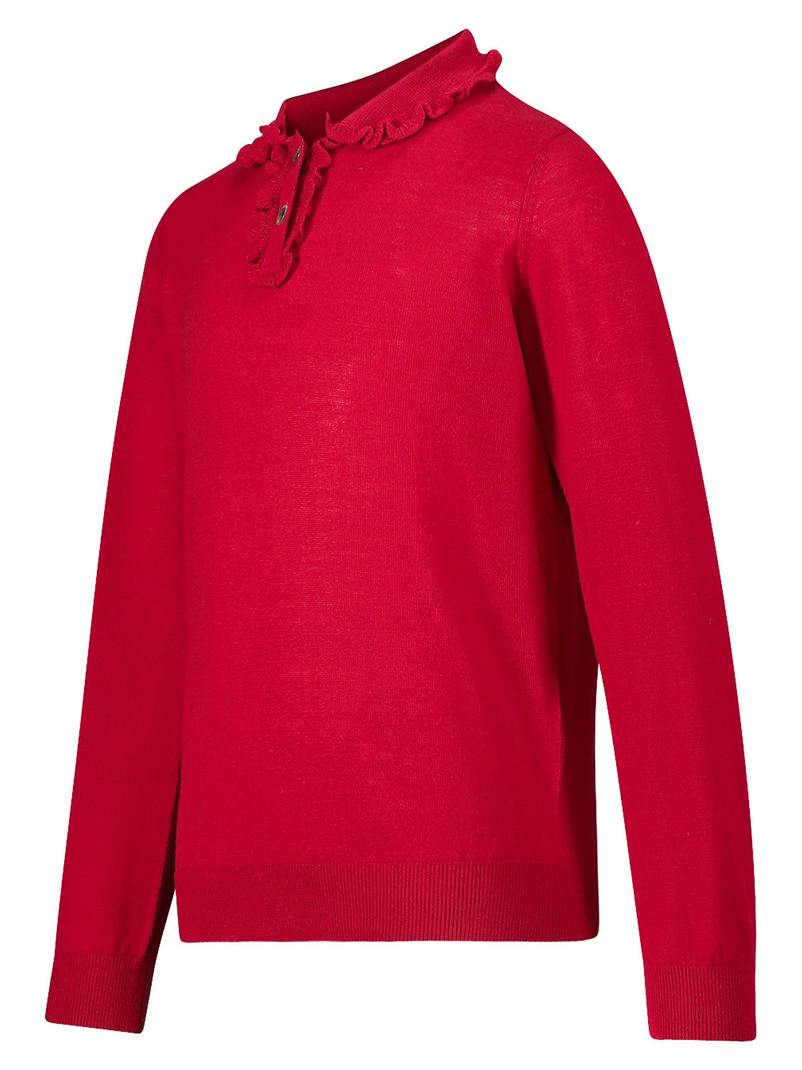 Bonpoint soft warm wool boys sweater red b selling & elbow patches