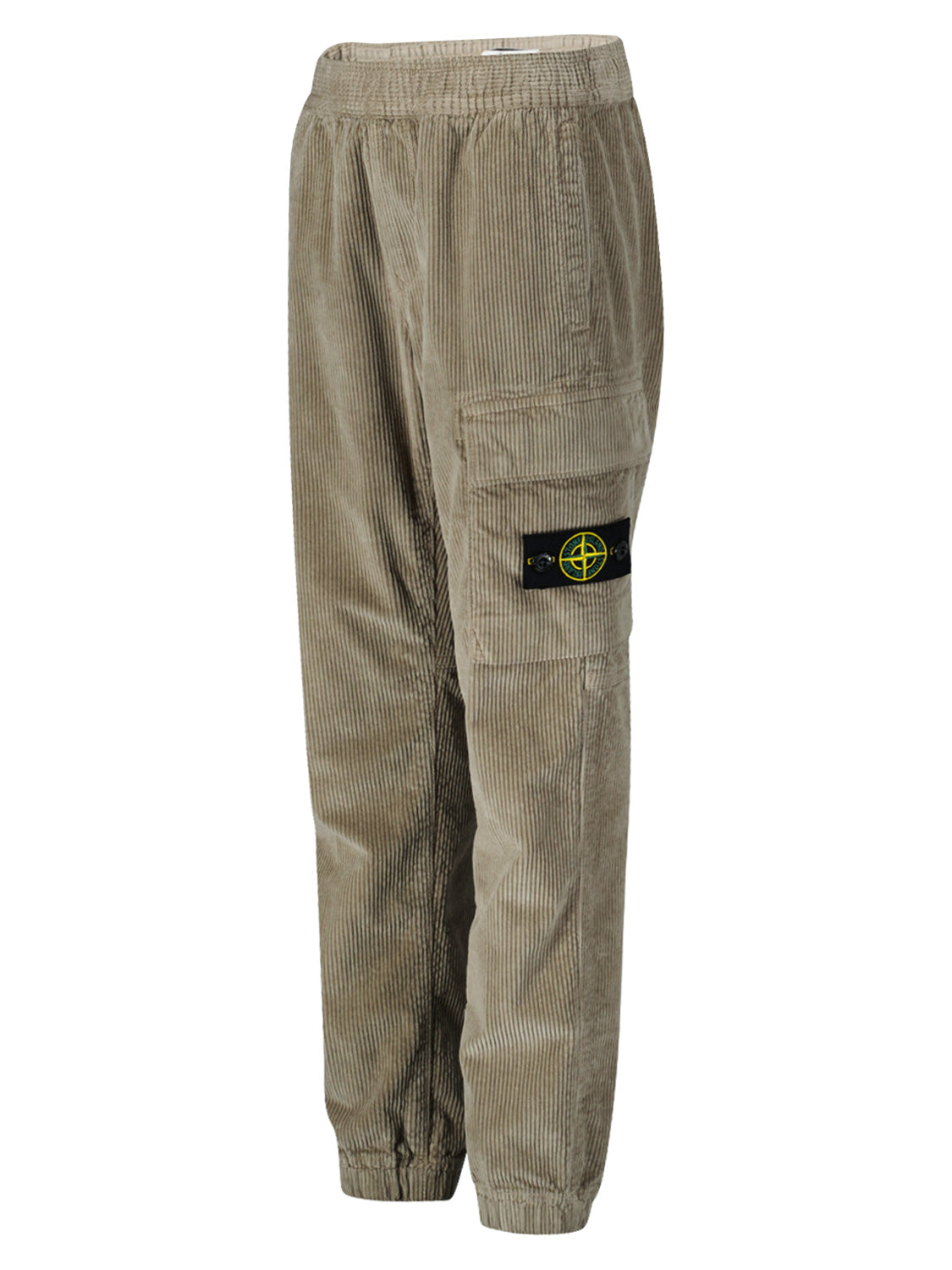 STONE ISLAND JUNIOR Kids Corduroy Trousers Beige in Beige 1688650411-6804964902-4.jpg | NICKIS.com