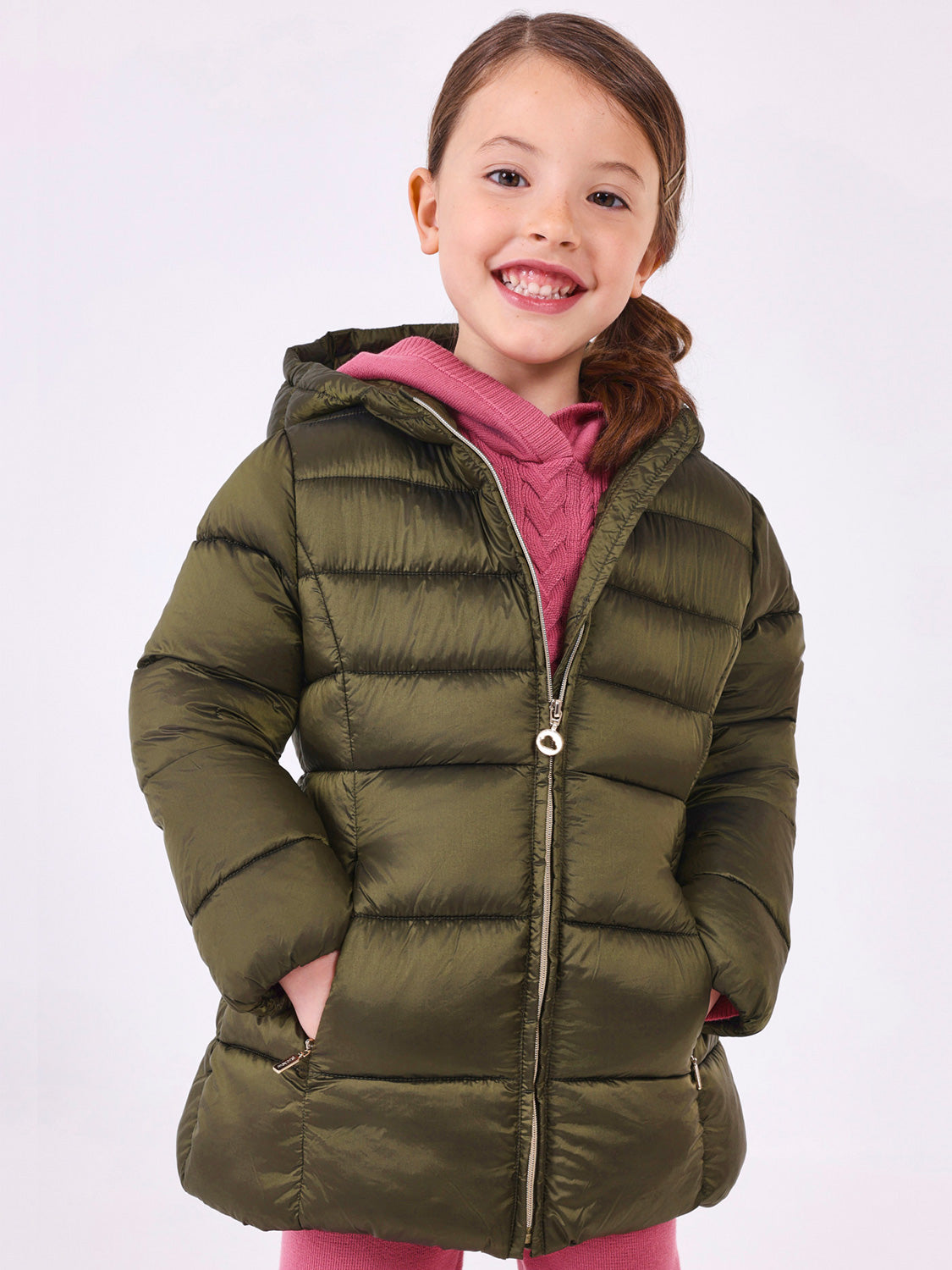 Mayoral Kids Winter coat Olive Green in Olive Green 1689586000-6808287722-2.jpg | NICKIS.com