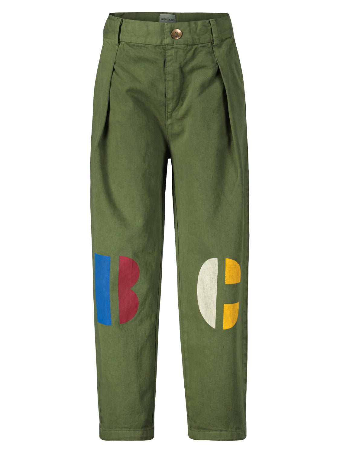 Bobo Choses Kids Chinos Multicolor B.C Olive Green in Olive Green 1689674219-6802150822-1.jpg | NICKIS.com