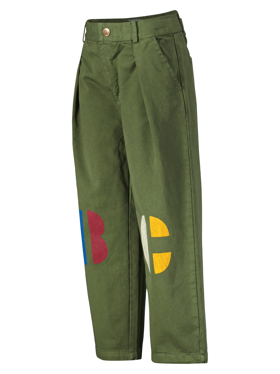 Bobo Choses Kids Chinos Multicolor B.C Olive Green in Olive Green 1689674219-6802150822-4.jpg | NICKIS.com