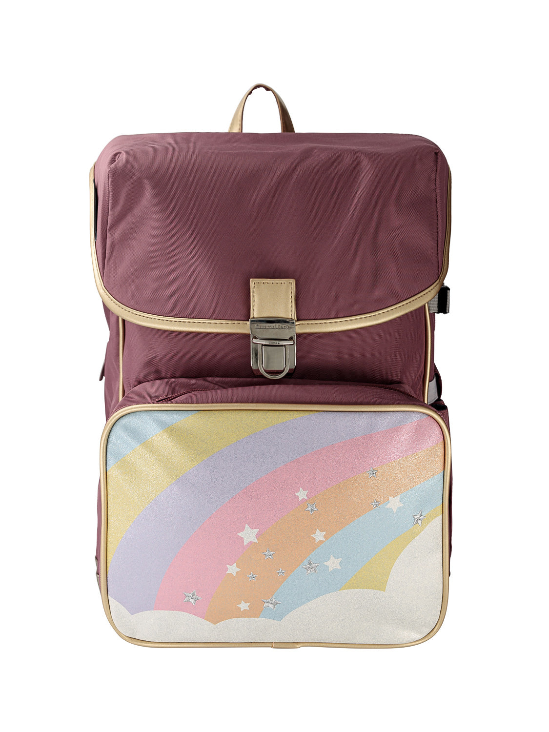 Caramel & cie. Kids backpack Ergonomic STARRY RAINBOW Purple in Purple 1689933262-6809198764-1.jpg | NICKIS.com