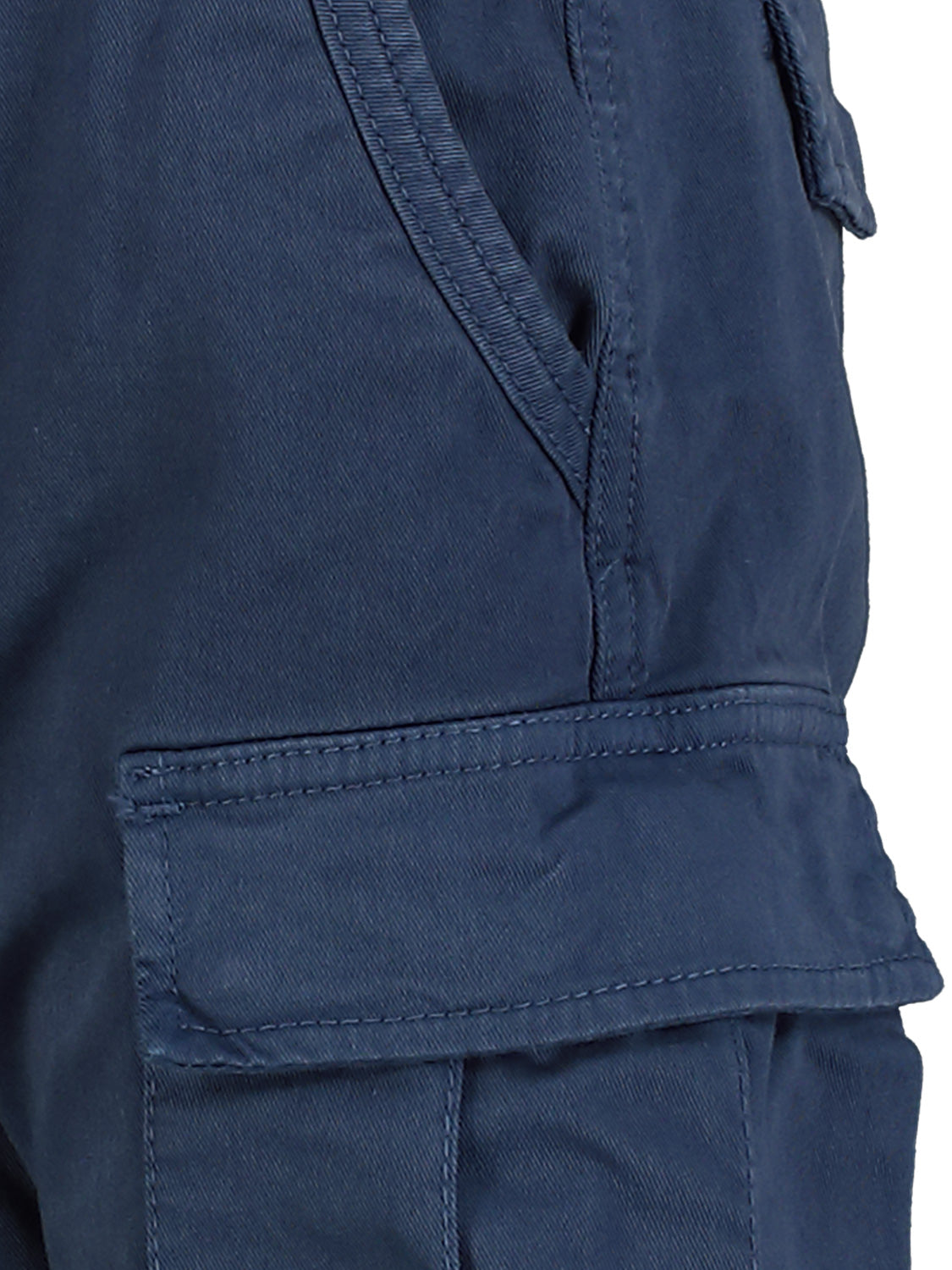 PLEASE - THE TROUSERS Kids Cargo Trousers Blue in Blue 1690213728-6800575424-6.jpg | NICKIS.com