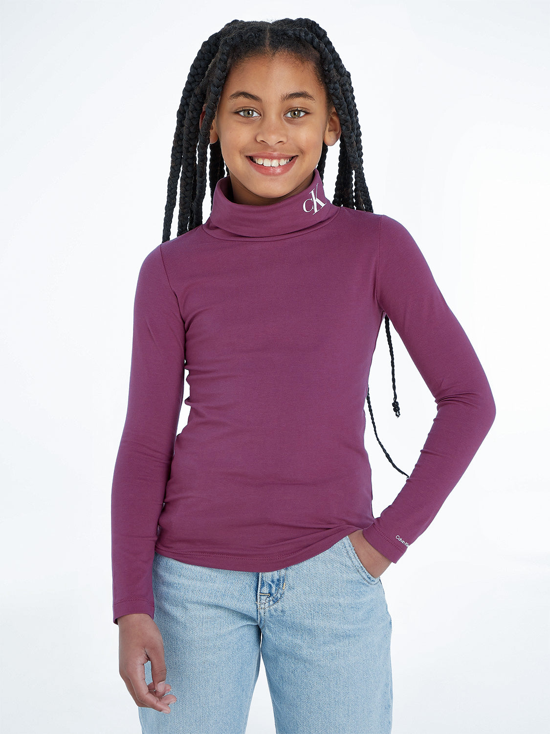 Calvin Klein Kids long-sleeve Purple in Purple 1690467448-6801879778-2.jpg | NICKIS.com