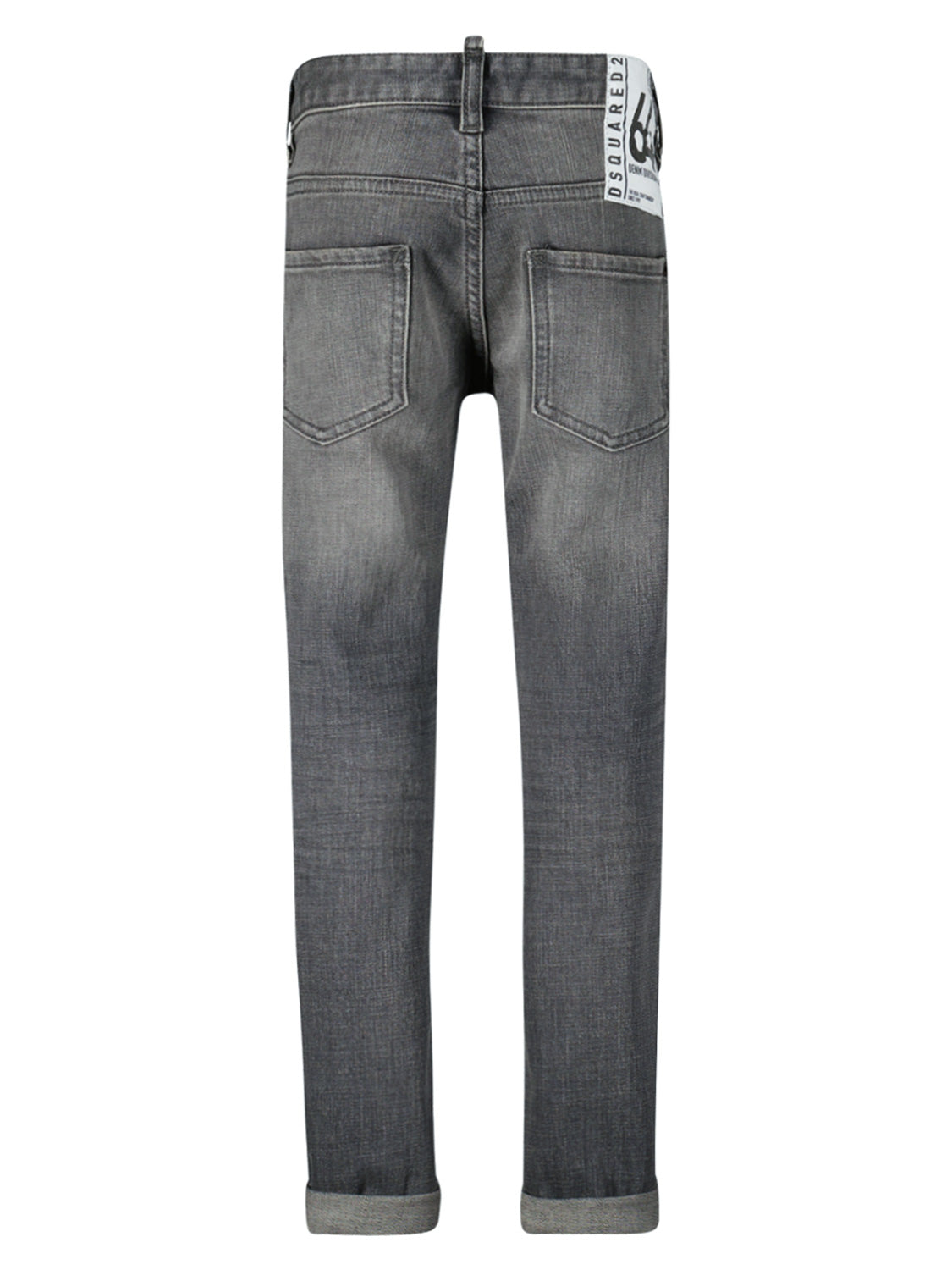 DSQUARED2 Kids jeans Skater Grey in Grey 1690884955-6809338042-4.jpg | NICKIS.com