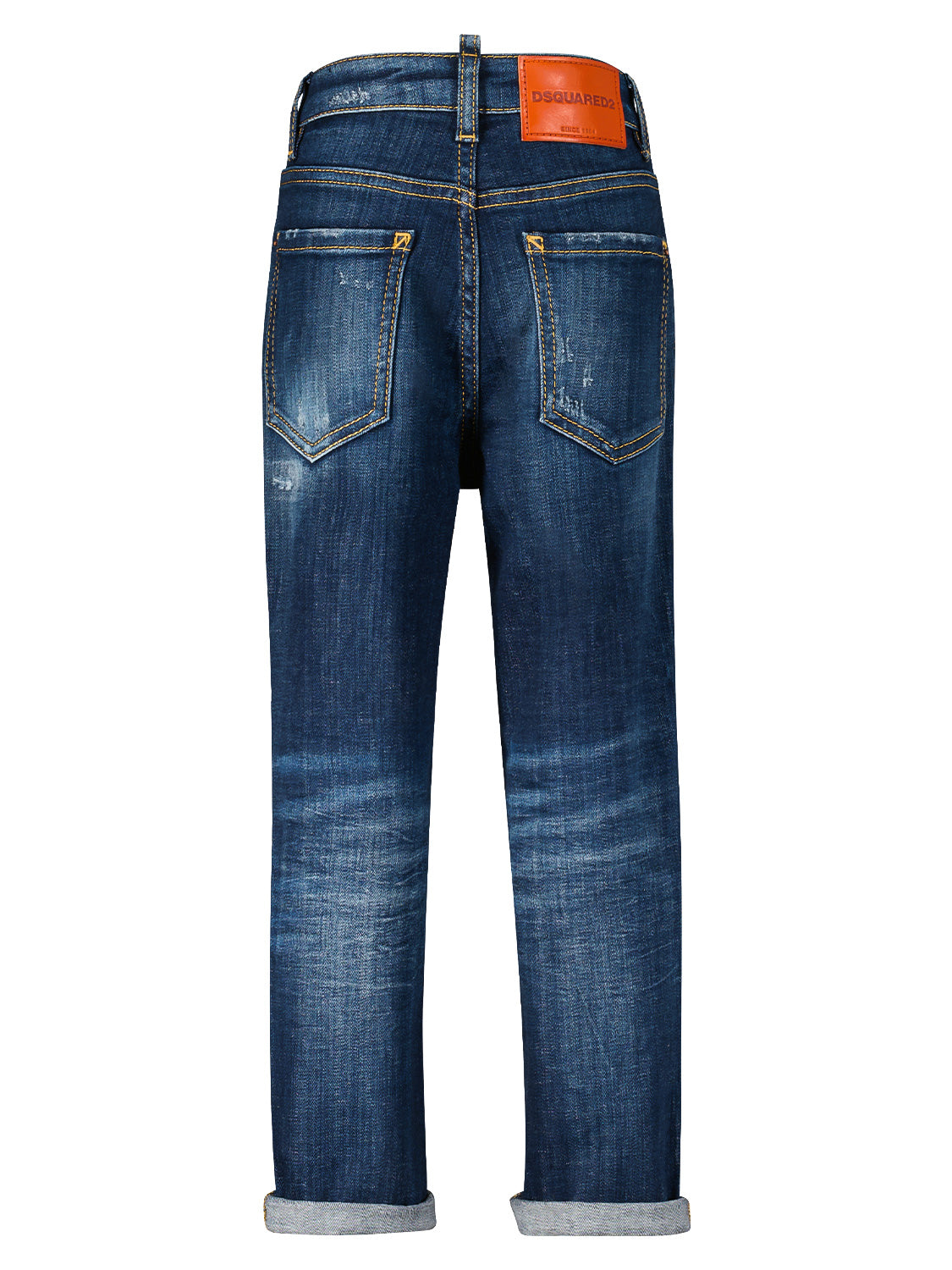 DSQUARED2 Kids jeans Boston Jean Blue in Blue 1691165654-6602601481-4.jpg | NICKIS.com