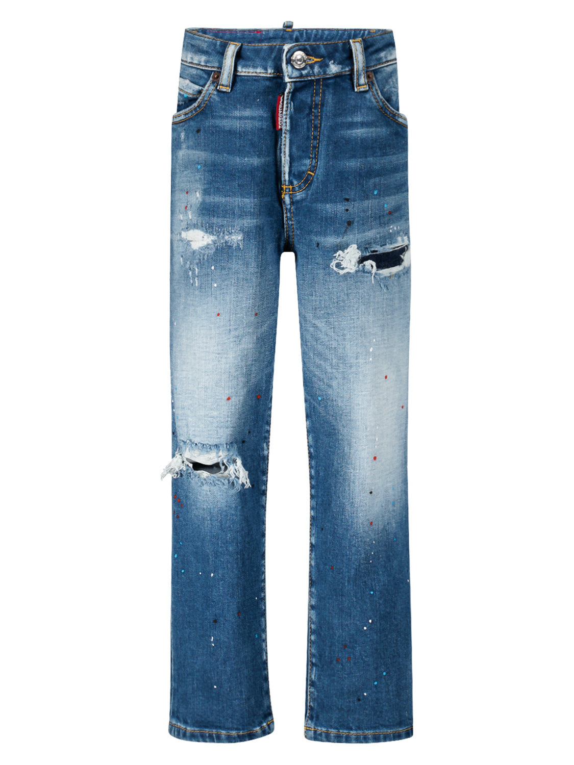 DSQUARED2 Kids jeans Boston Jean Blue in Blue 1691165973-6706541282-1.jpg | NICKIS.com