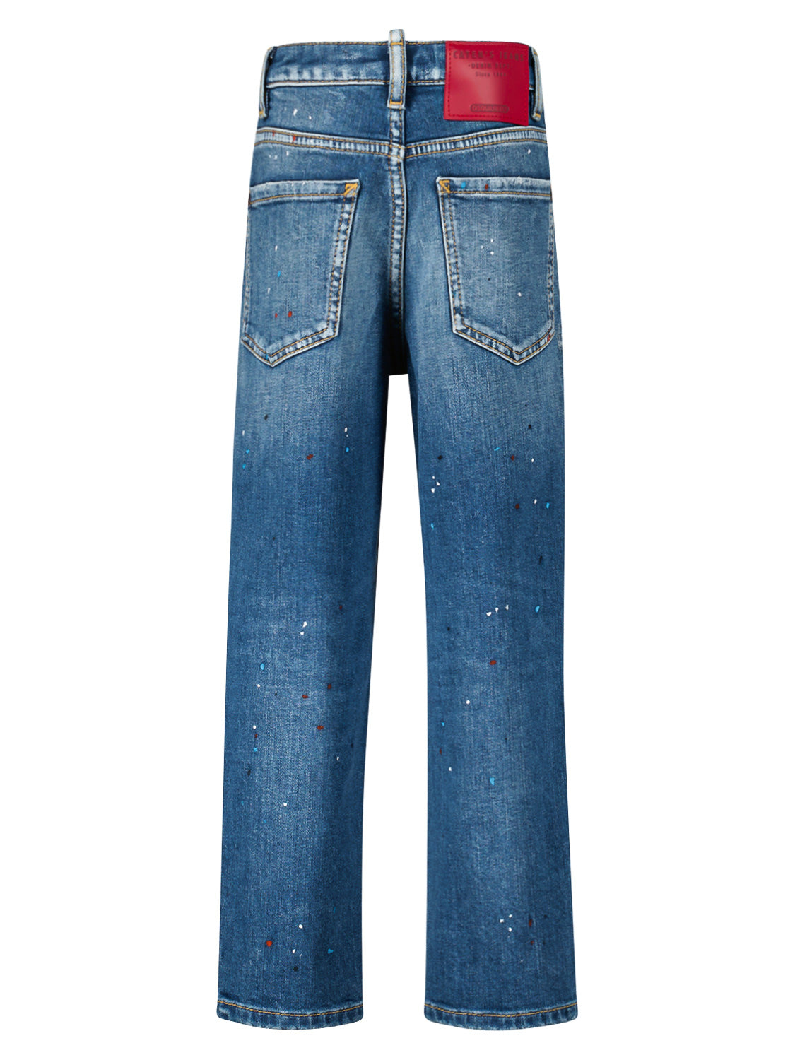 DSQUARED2 Kids jeans Boston Jean Blue in Blue 1691165975-6706541282-4.jpg | NICKIS.com