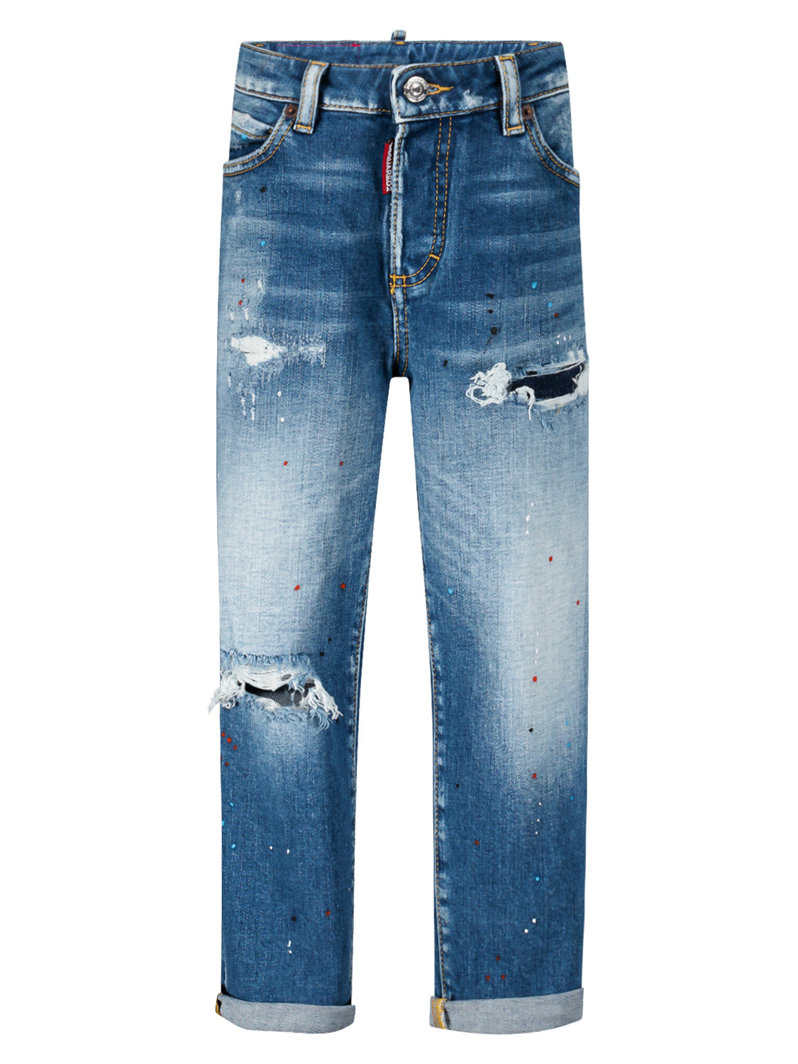 DSQUARED2 Kids jeans Boston Jean Blue in Blue 1691165975-6706541282-5.jpg | NICKIS.com