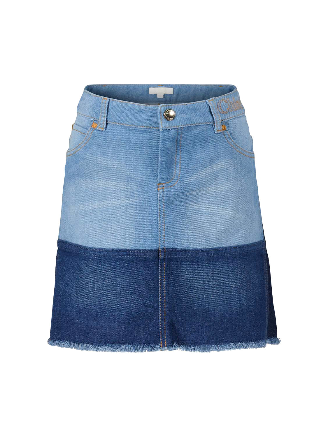 Chloé Kids skirt Blue in Blue 1691673367-6807111037-1.jpg | NICKIS.com