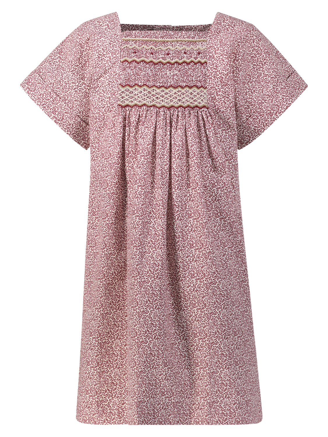 Bonpoint Kids dress Paysanne Burgundy in Burgundy 1692187118-6804563152-1.jpg | NICKIS.com