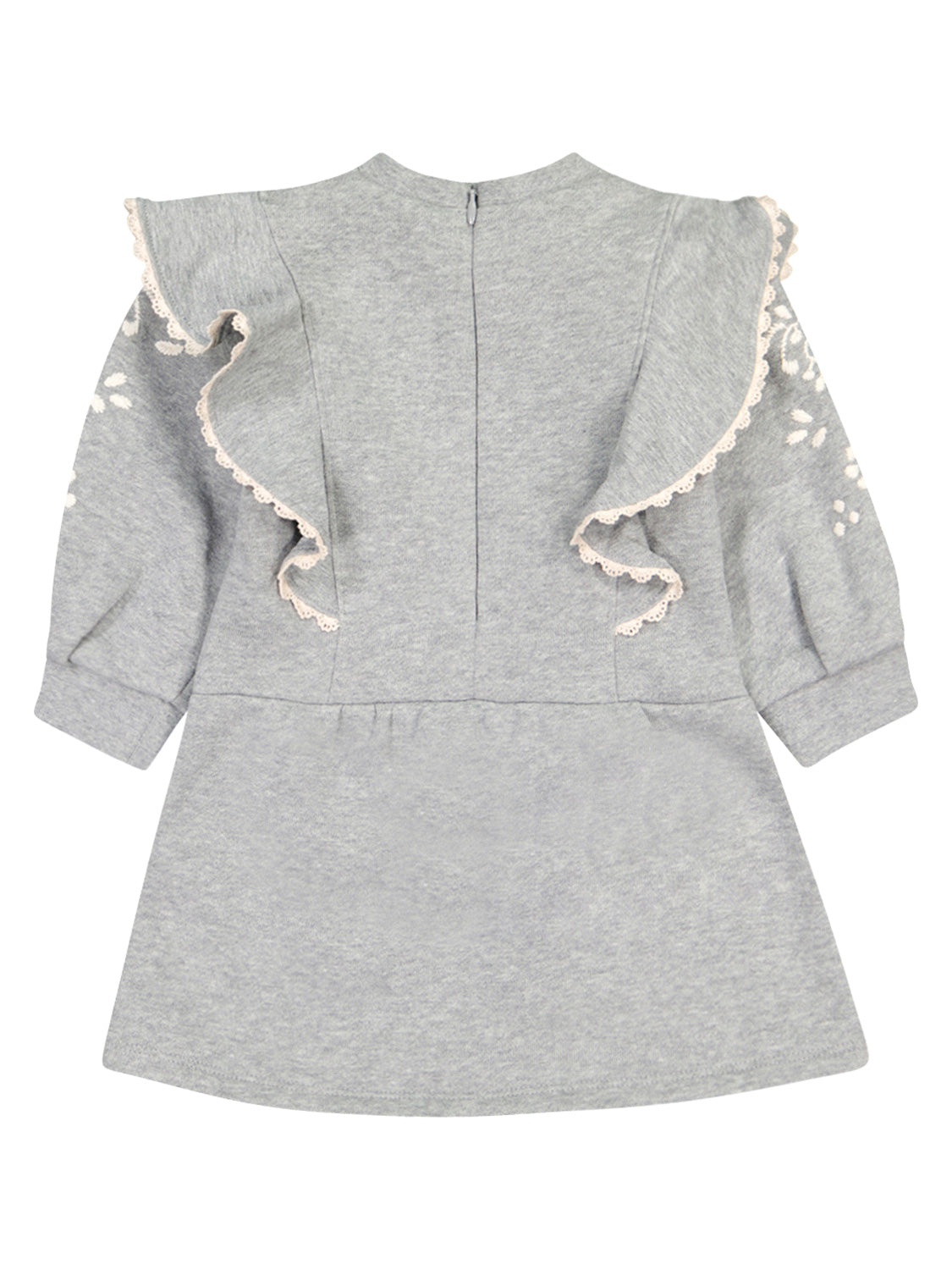 Chloé Kids dress Grey in Grey 1692196753-6800639390-4.jpg | NICKIS.com