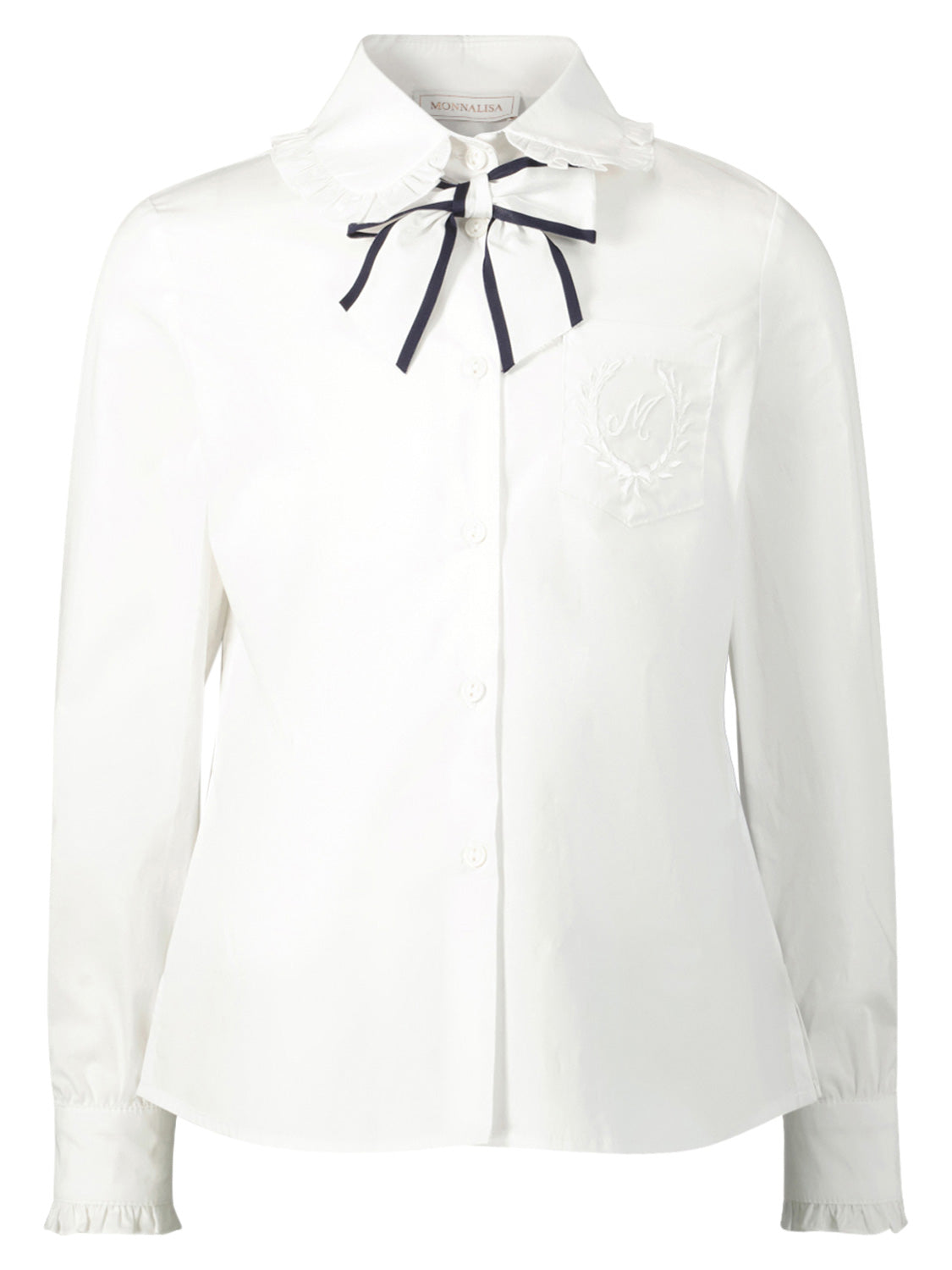 Monnalisa Kids blouse White in White 1692285906-6800102758-1.jpg | NICKIS.com