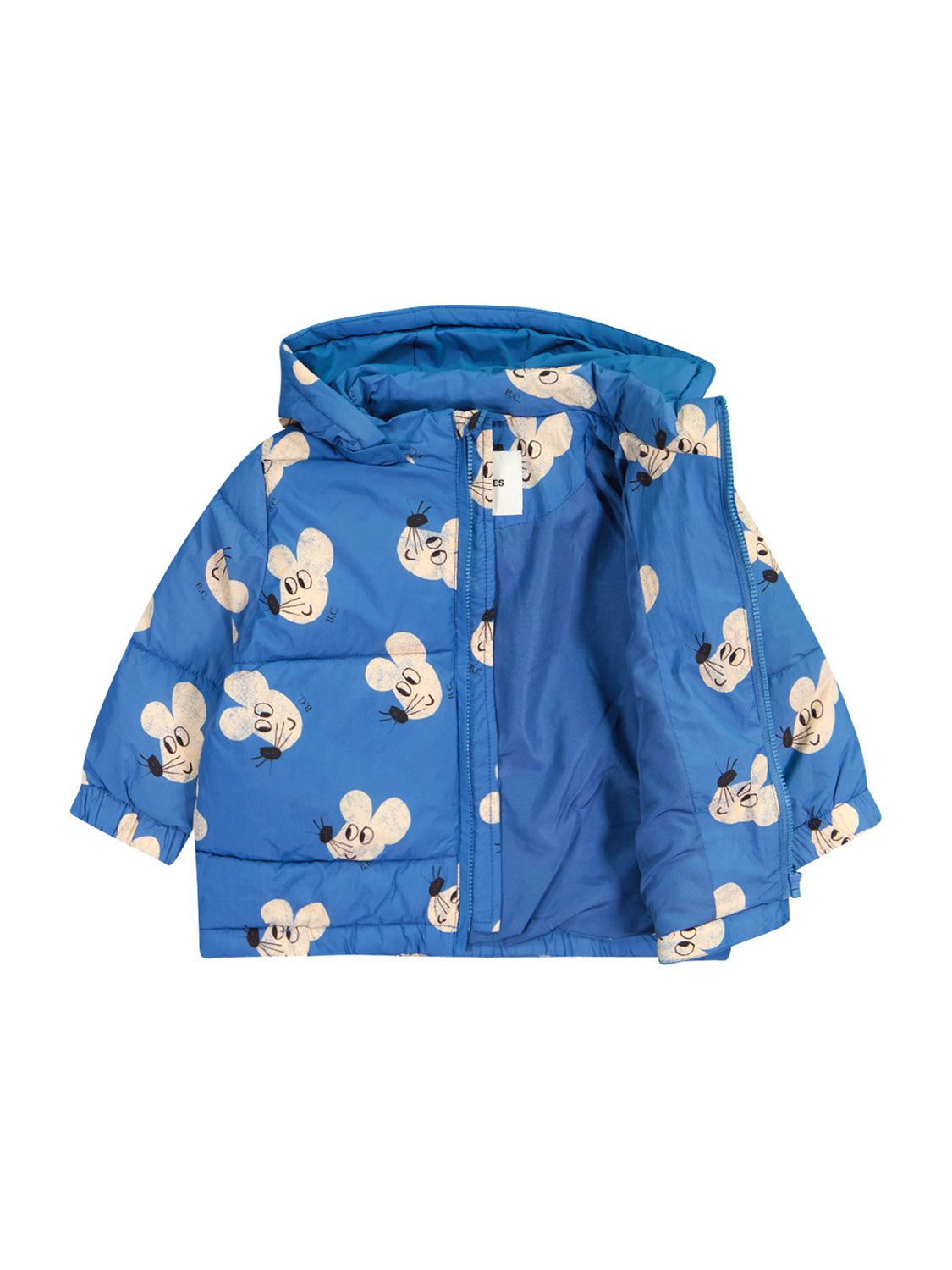 Bobo Choses Kids winter jacket Mouse Blue in Blue 1692793484-6806911883-4.jpg | NICKIS.com