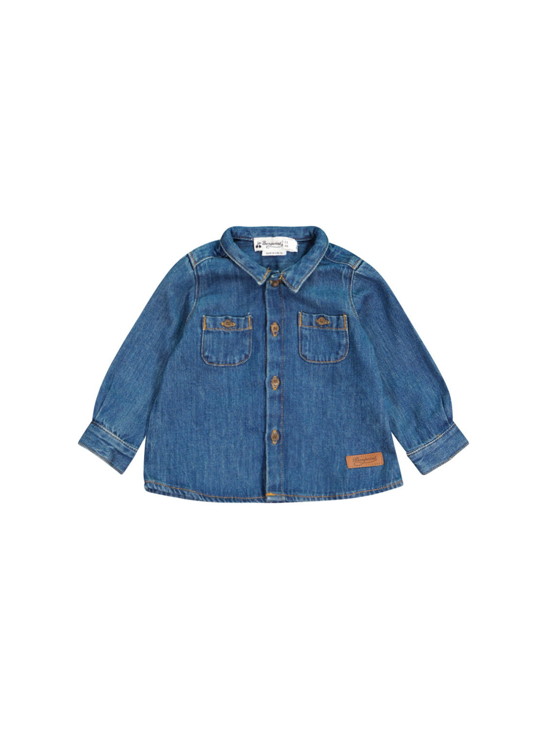 Bonpoint Kids shirt Mico Blue in Blue 1692954781-6802843271-1.jpg | NICKIS.com