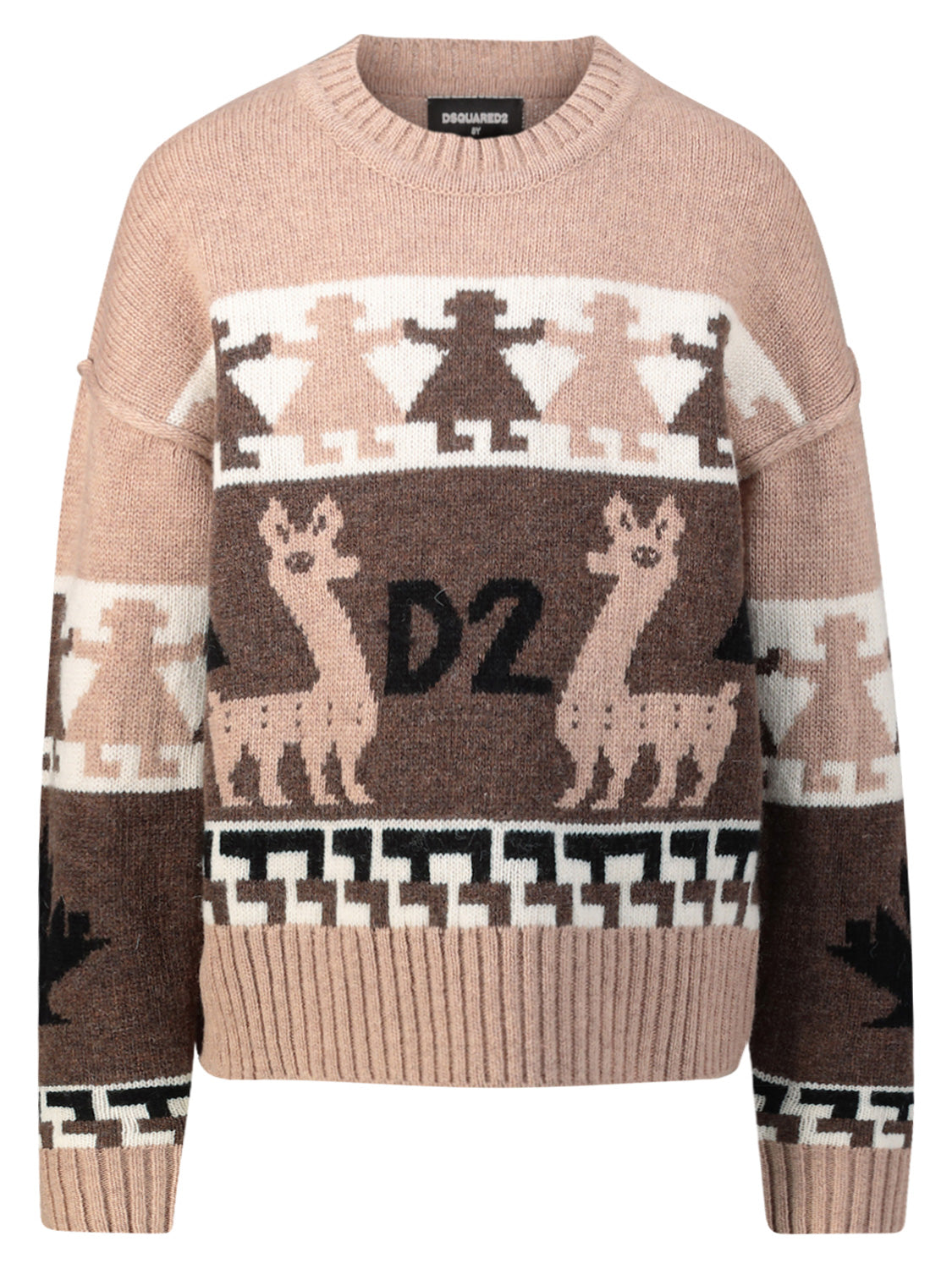 DSQUARED2 Kids Sweaters Beige in Beige 1693227992-6806361465-1.jpg | NICKIS.com