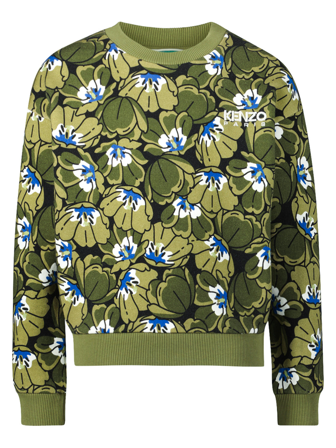 Kenzo Kids Kids Sweatshirt Olive Green in Olive Green 1693497498-6806584155-1.jpg | NICKIS.com