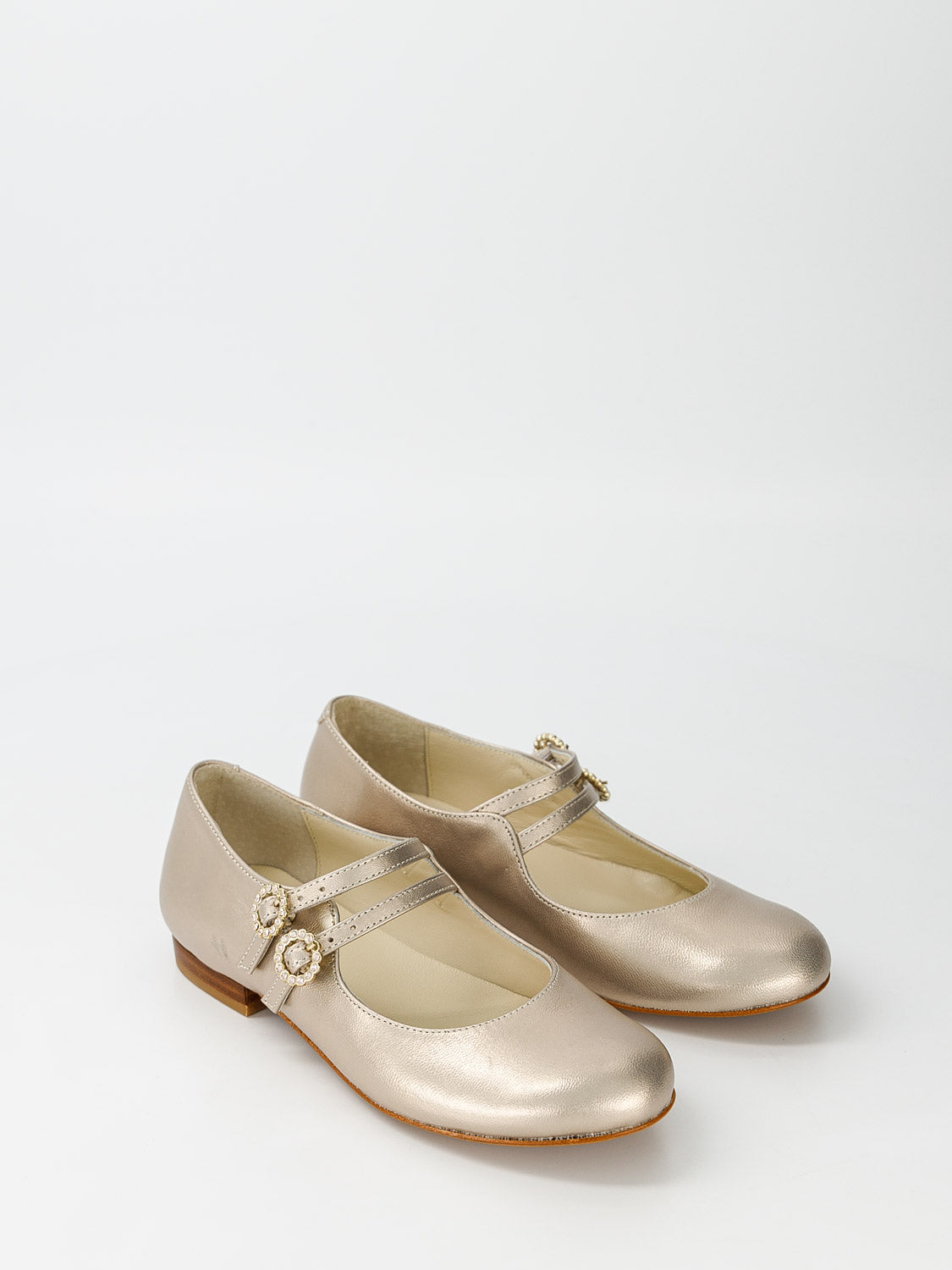 Bonpoint Kids ballerinas Tam Gold in Gold 1694593578-6807664417-5.jpg | NICKIS.com