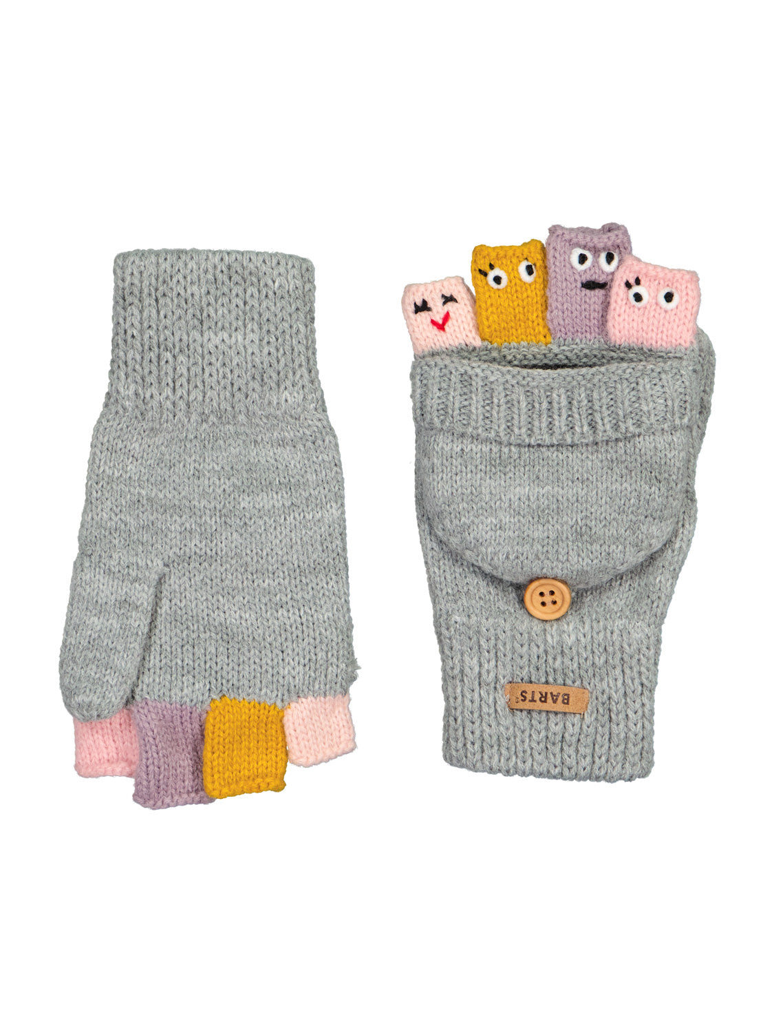 Barts Kids gloves Puppet Grey in Grey 1695308856-6804936968-4.jpg | NICKIS.com