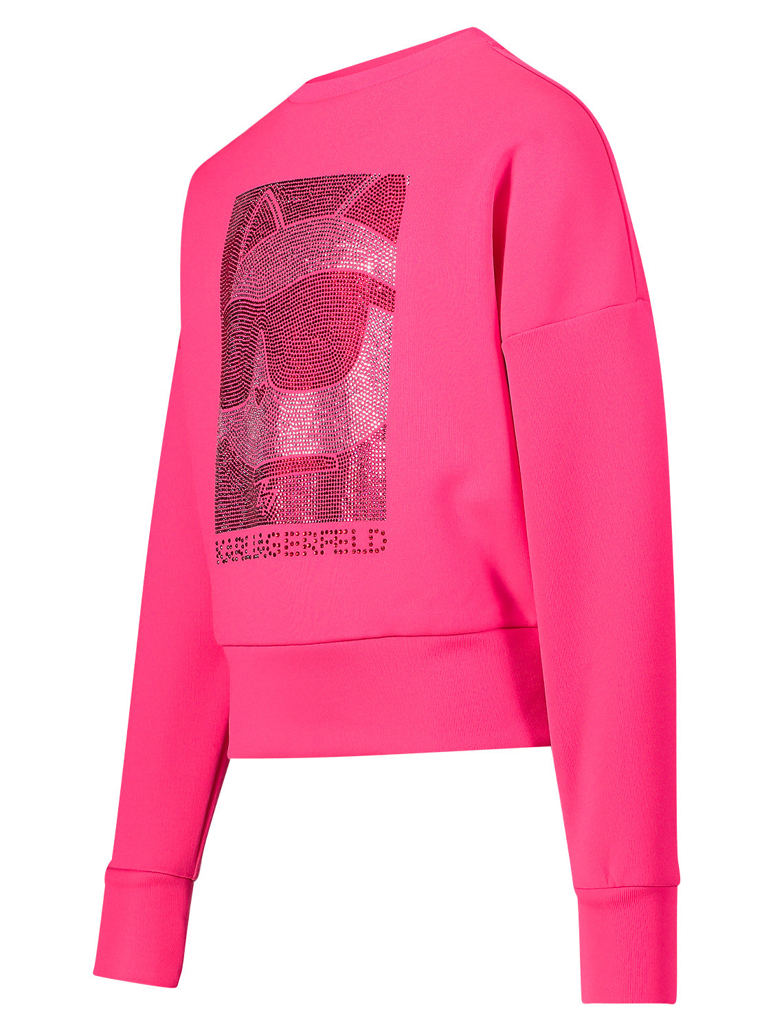 Karl LAGERFELD Girls Pink Choupette Logo Sweatshirt