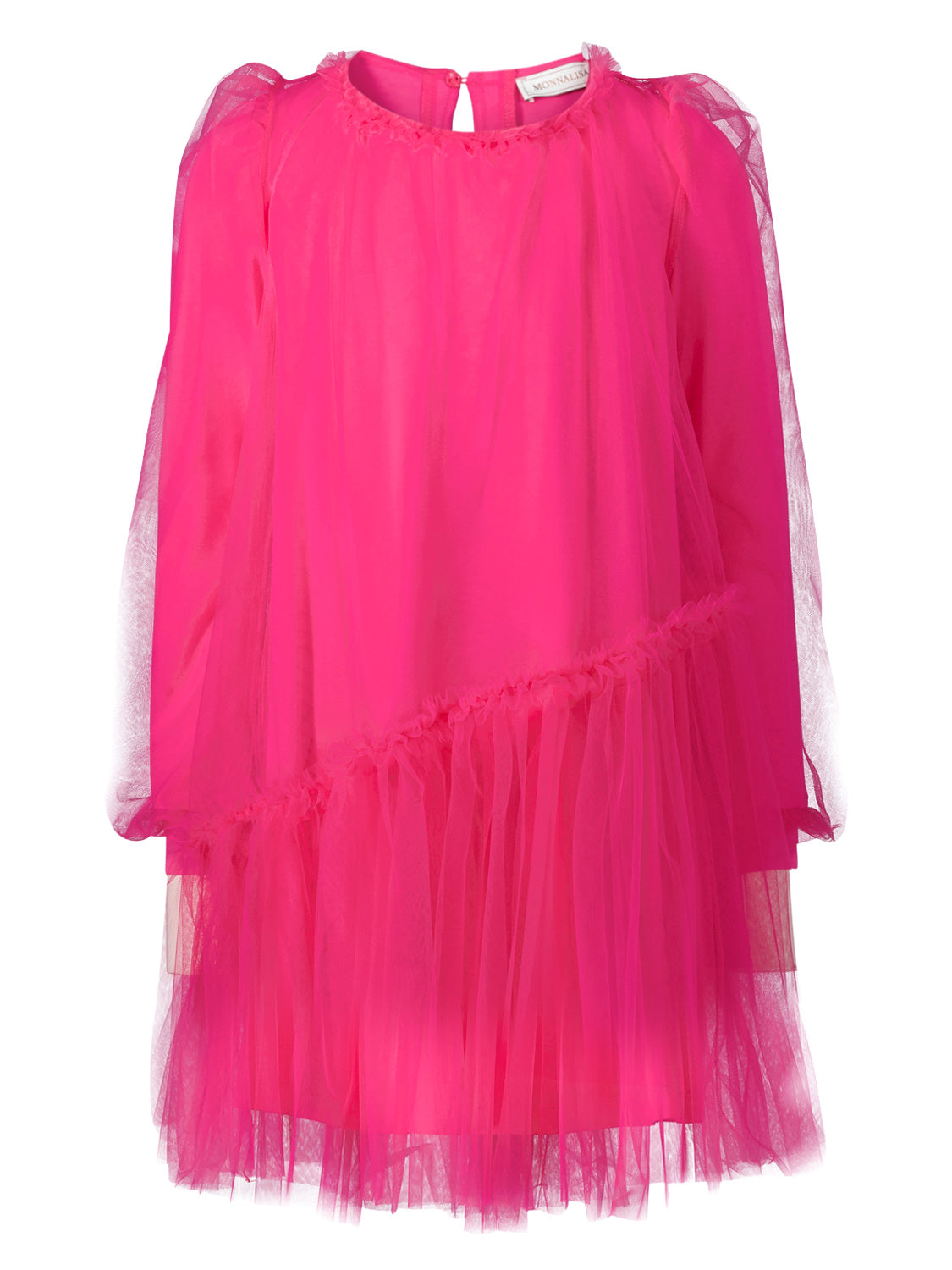 Monnalisa Kids dress Fuchsia in Fuchsia 1695817030-6801094850-1.jpg | NICKIS.com