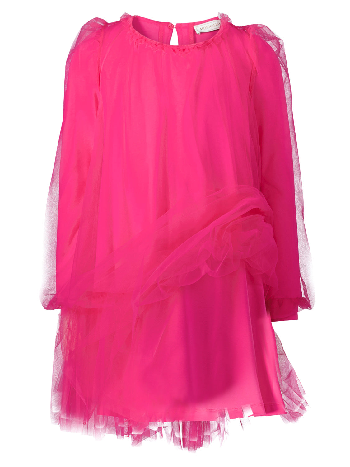 Monnalisa Kids dress Fuchsia in Fuchsia 1695817030-6801094850-4.jpg | NICKIS.com