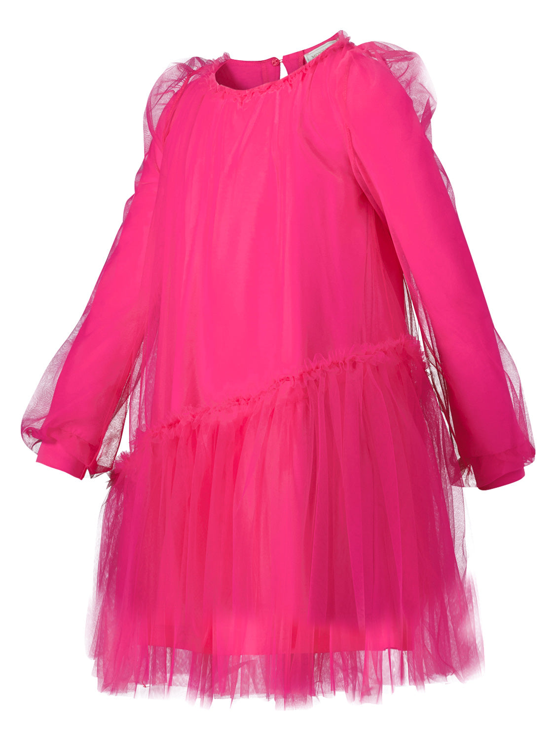 Monnalisa Kids dress Fuchsia in Fuchsia 1695817031-6801094850-5.jpg | NICKIS.com