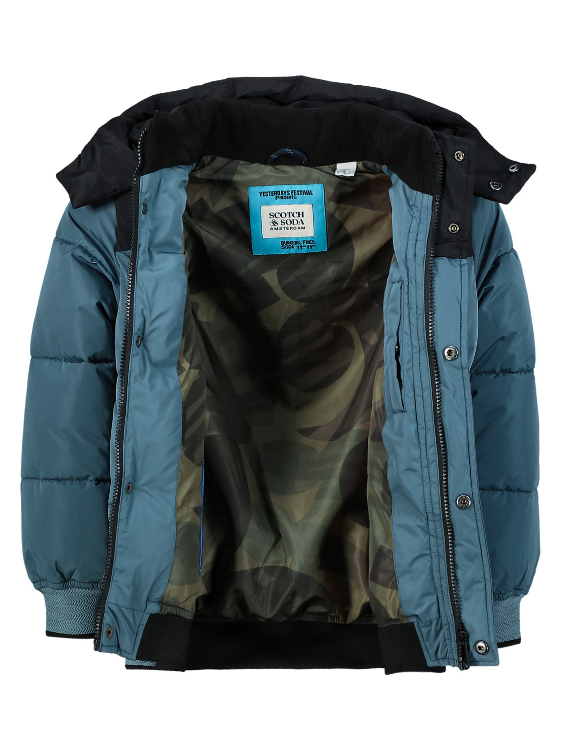 Scotch & Soda Kids winter jacket Blue in Blue 1695817286-6805503706-6.jpg | NICKIS.com