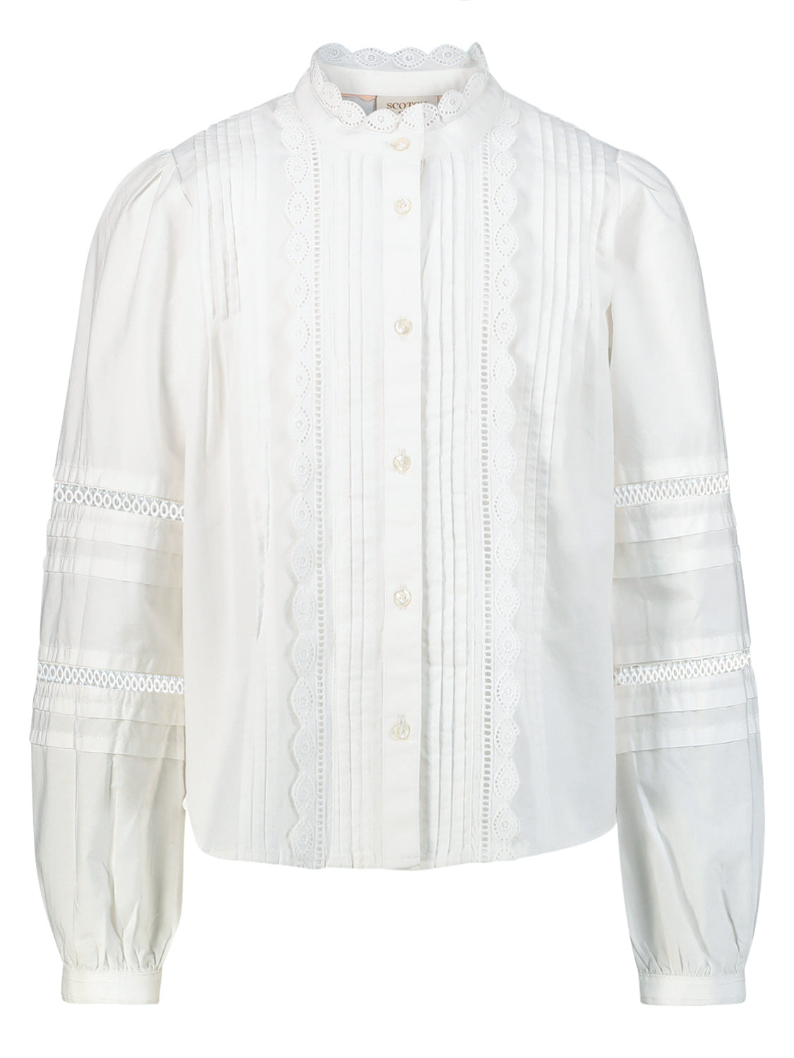 Scotch & Soda Kids blouse White in White 1695911377-6803824901-1.jpg | NICKIS.com