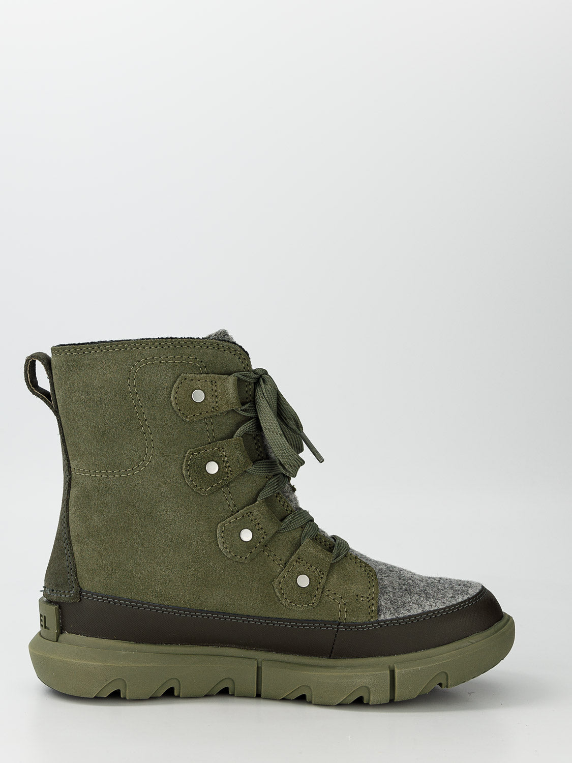 Sorel Kids Boots Explorer Next Joan WP Olive Green in Olive Green 1695978114-6809187196-2.jpg | NICKIS.com