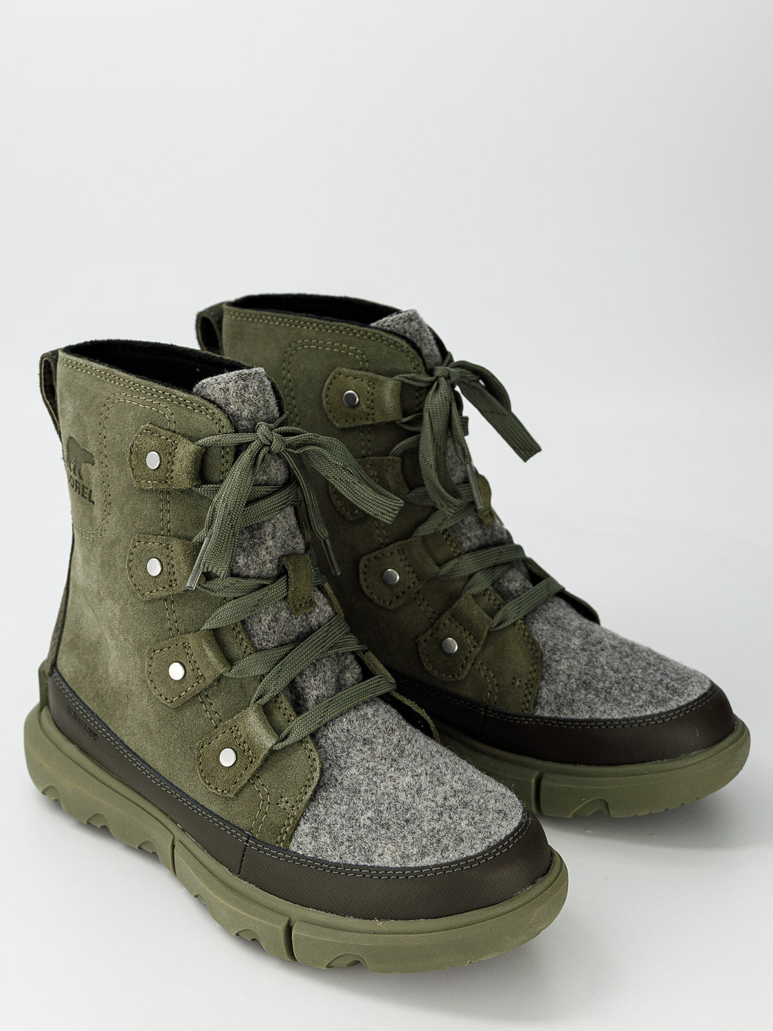 Sorel Kids Boots Explorer Next Joan WP Olive Green in Olive Green 1695978117-6809187196-5.jpg | NICKIS.com