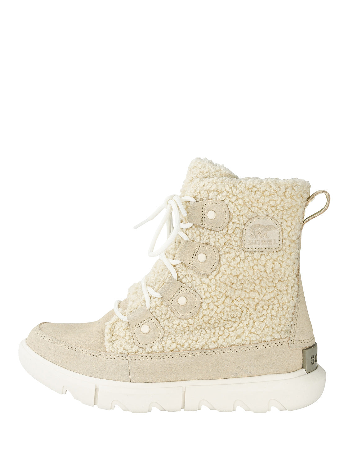 Sorel Kids Boots Explorer Next Joan Cozy Beige in Beige 1695978119-6809714086-1.jpg | NICKIS.com