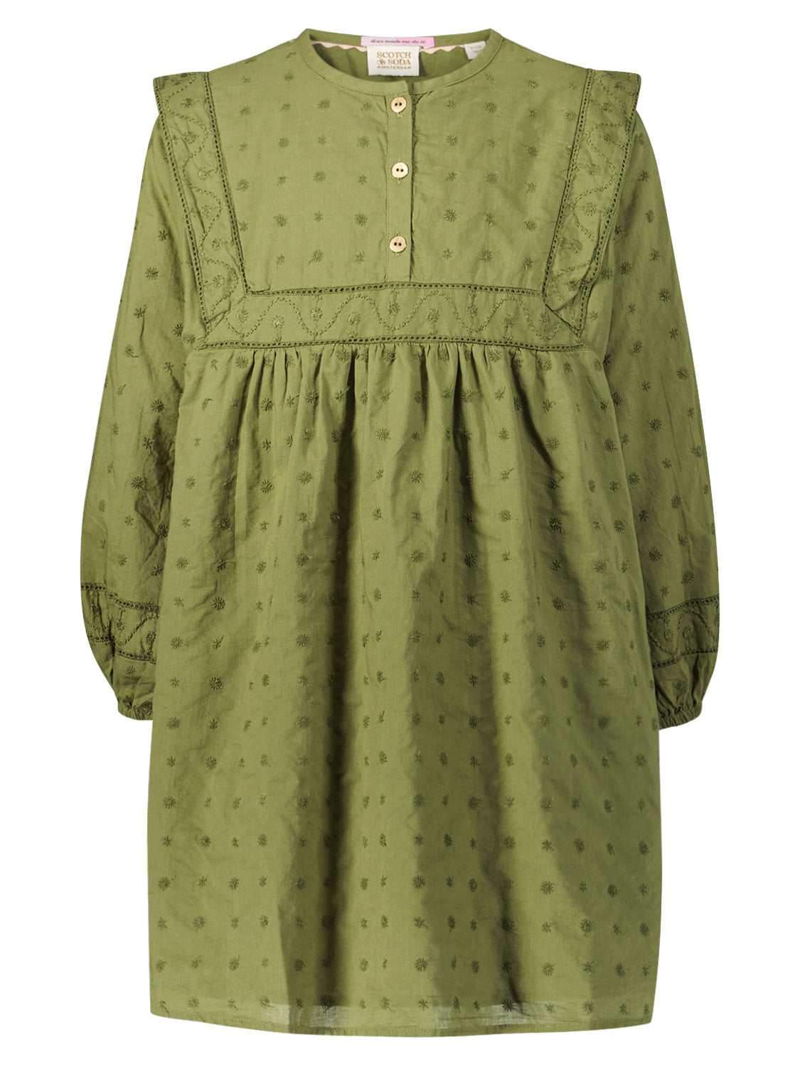 Scotch & Soda Kids dress Olive Green in Olive Green 1696413081-6808983317-1.jpg | NICKIS.com