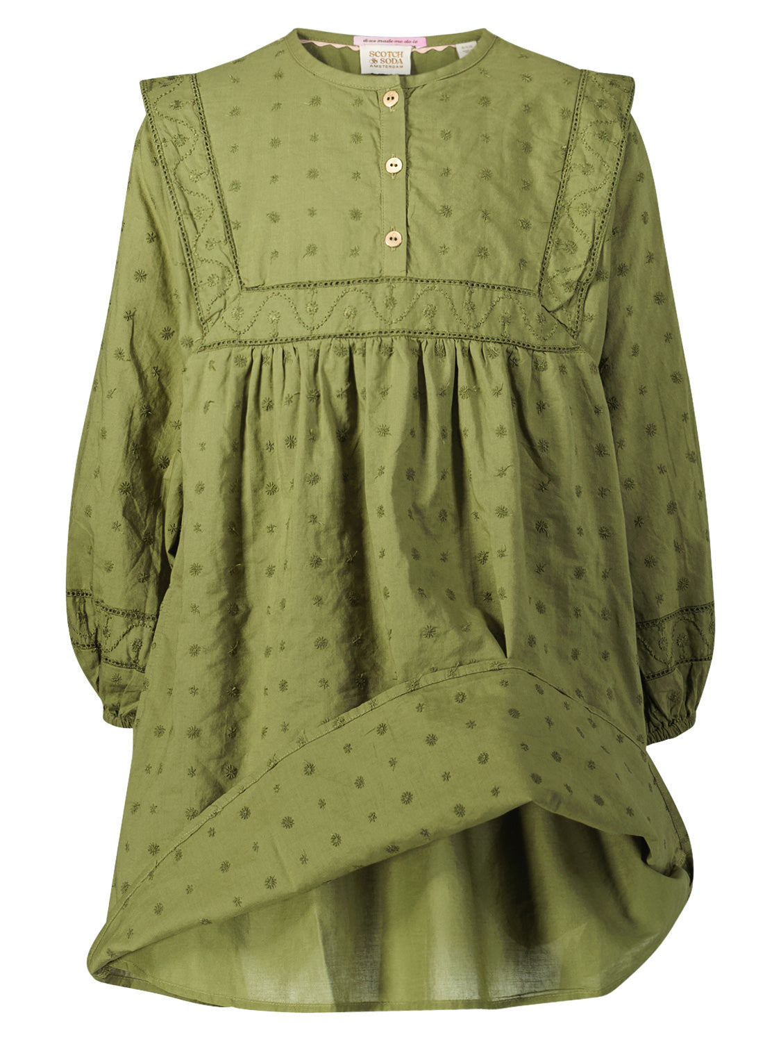 Scotch & Soda Kids dress Olive Green in Olive Green 1696413082-6808983317-4.jpg | NICKIS.com