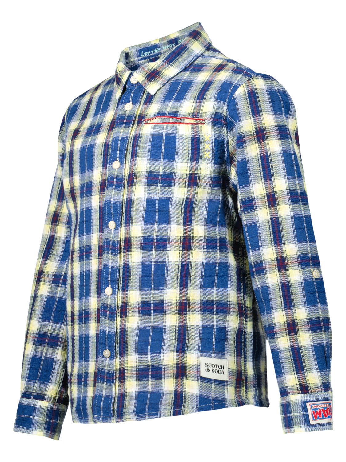 Scotch & Soda Kids shirt Blue in Blue 1696413086-6809305445-4.jpg | NICKIS.com