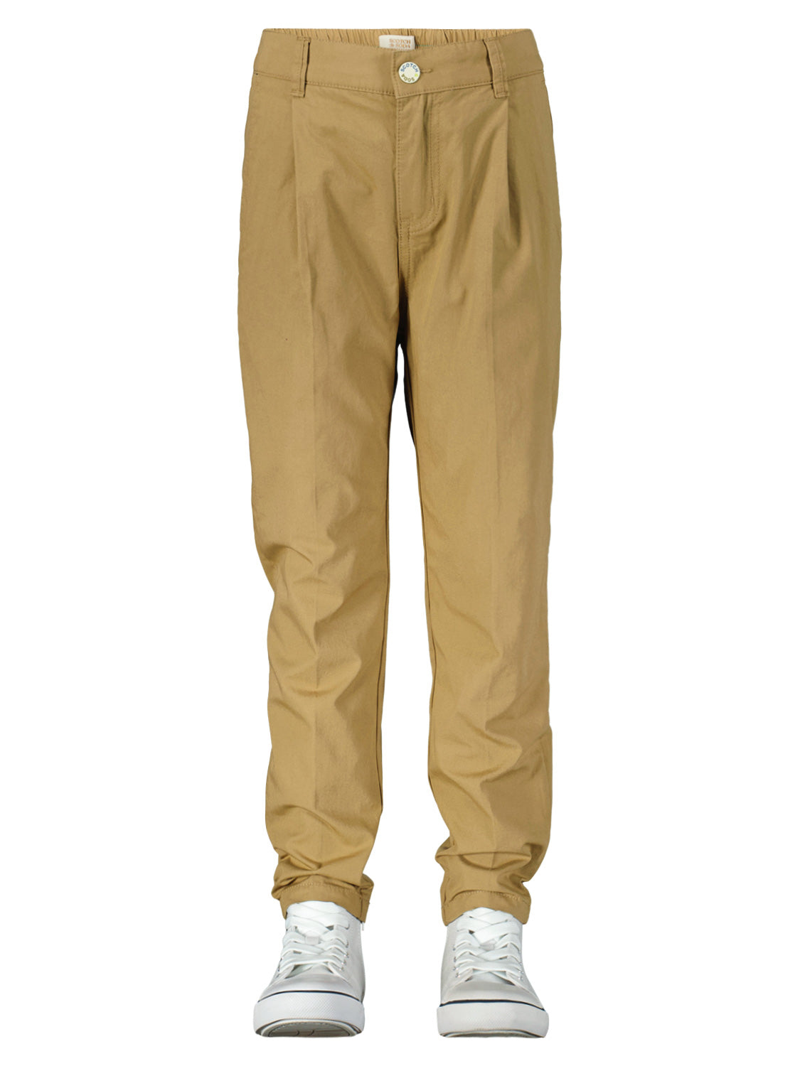 Scotch & Soda Kids Chinos Peached loose tapered chino Beige in Beige 1696496867-6806312515-4.jpg | NICKIS.com